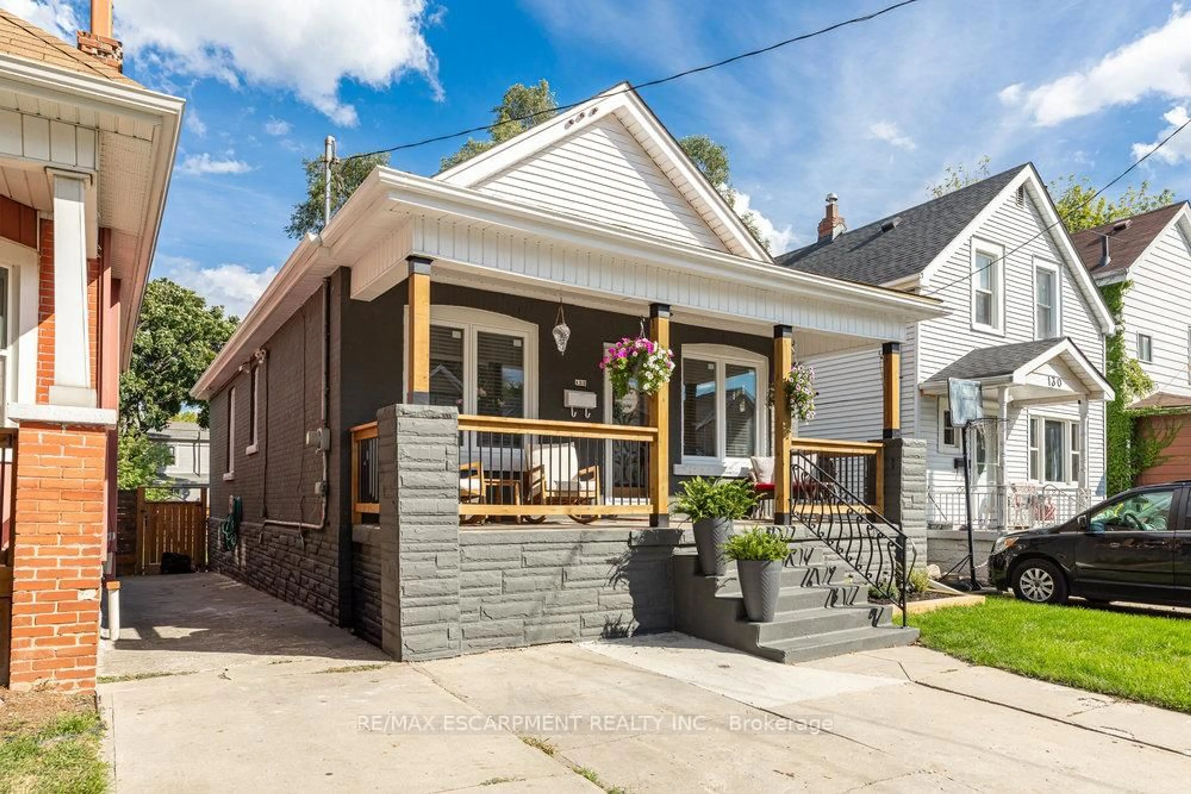 Home with brick exterior material, street for 132 London St, Hamilton Ontario L8H 4B7