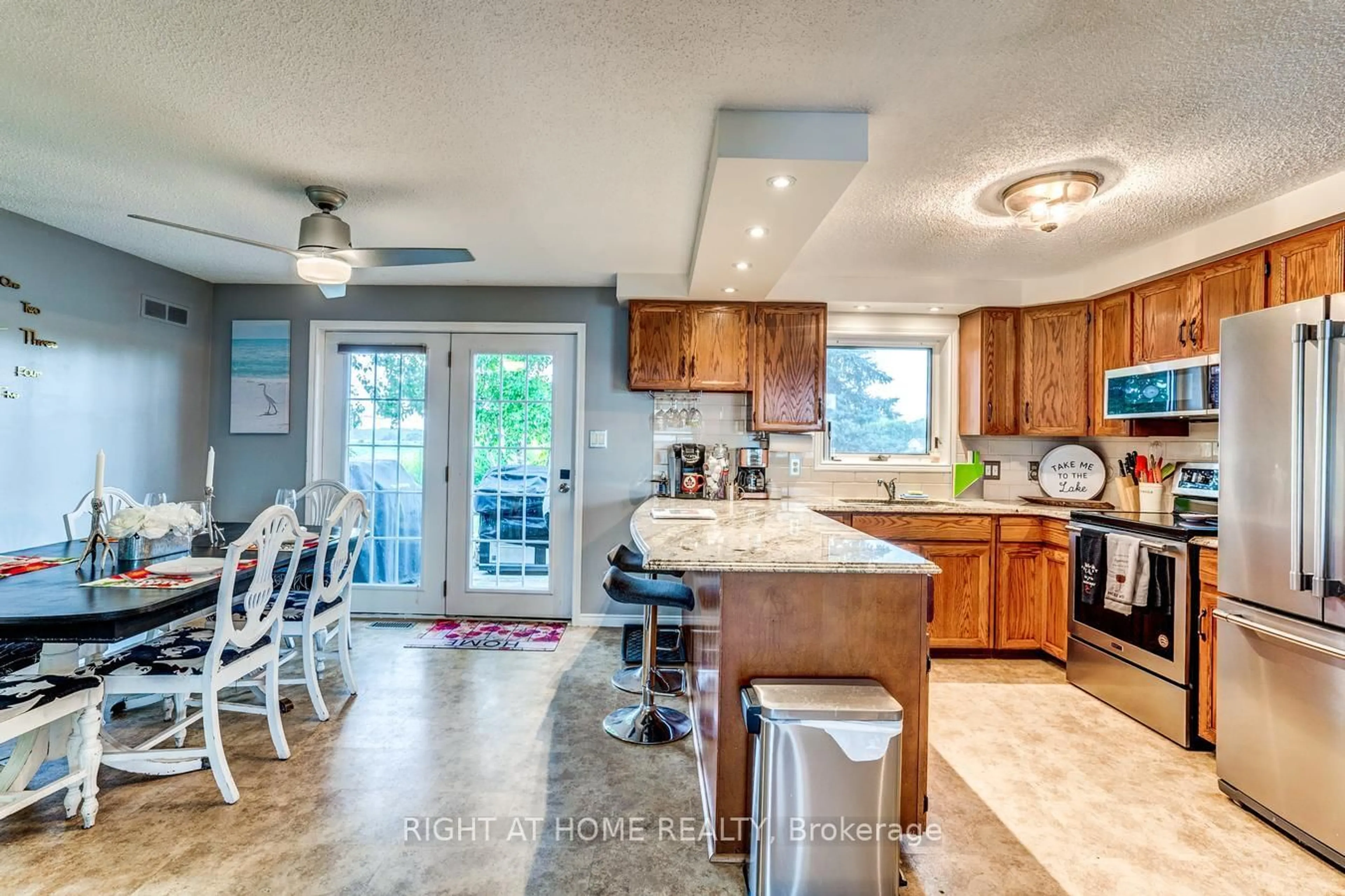 Open concept kitchen, ceramic/tile floor for 138 Starr Blvd, Kawartha Lakes Ontario K0M 2C0