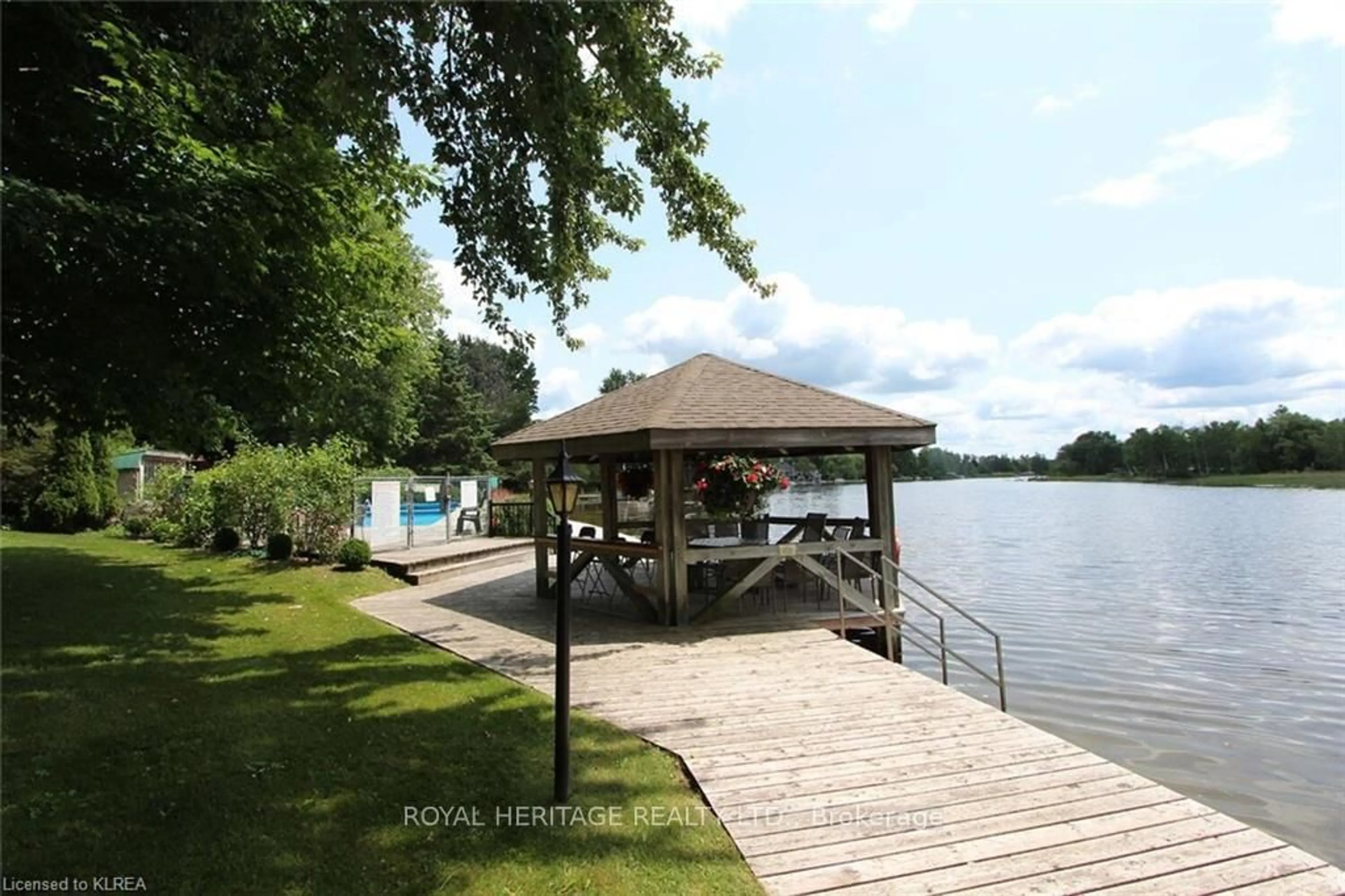 Patio, water/lake/river/ocean view for 200 East St #405, Kawartha Lakes Ontario K0M 1A0
