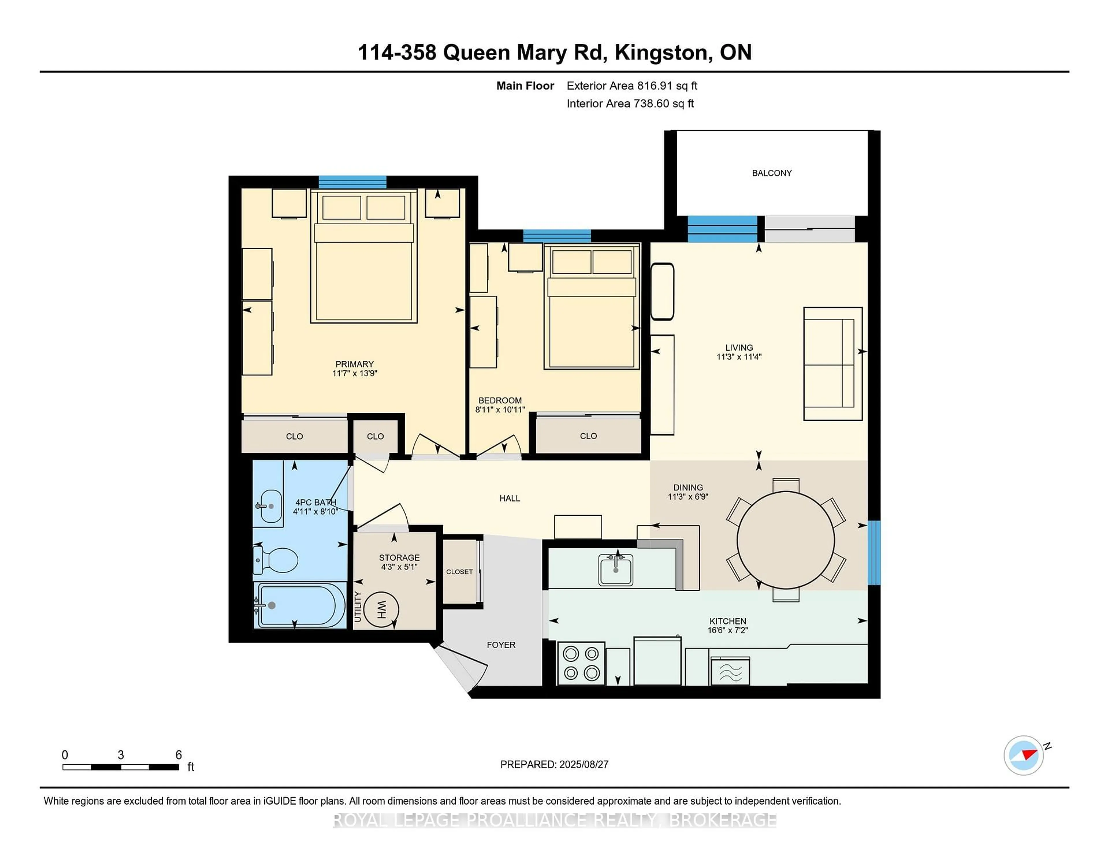 Floor plan for 358 Queen Mary Rd #114, Kingston Ontario K7M 7E8