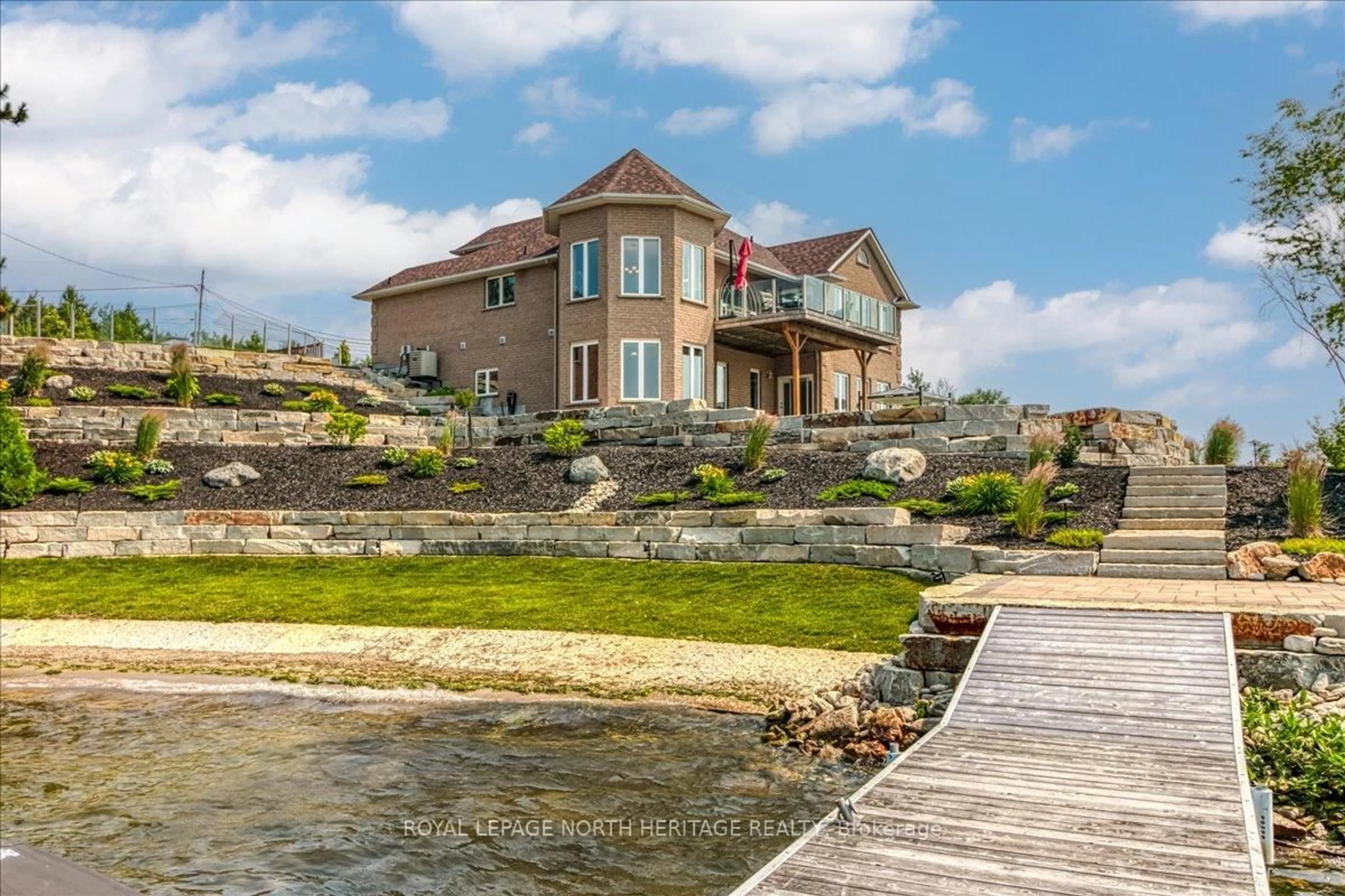 Home with brick exterior material, water/lake/river/ocean view for 2507 Navanod Rd, Greater Sudbury Ontario P3B 1A4