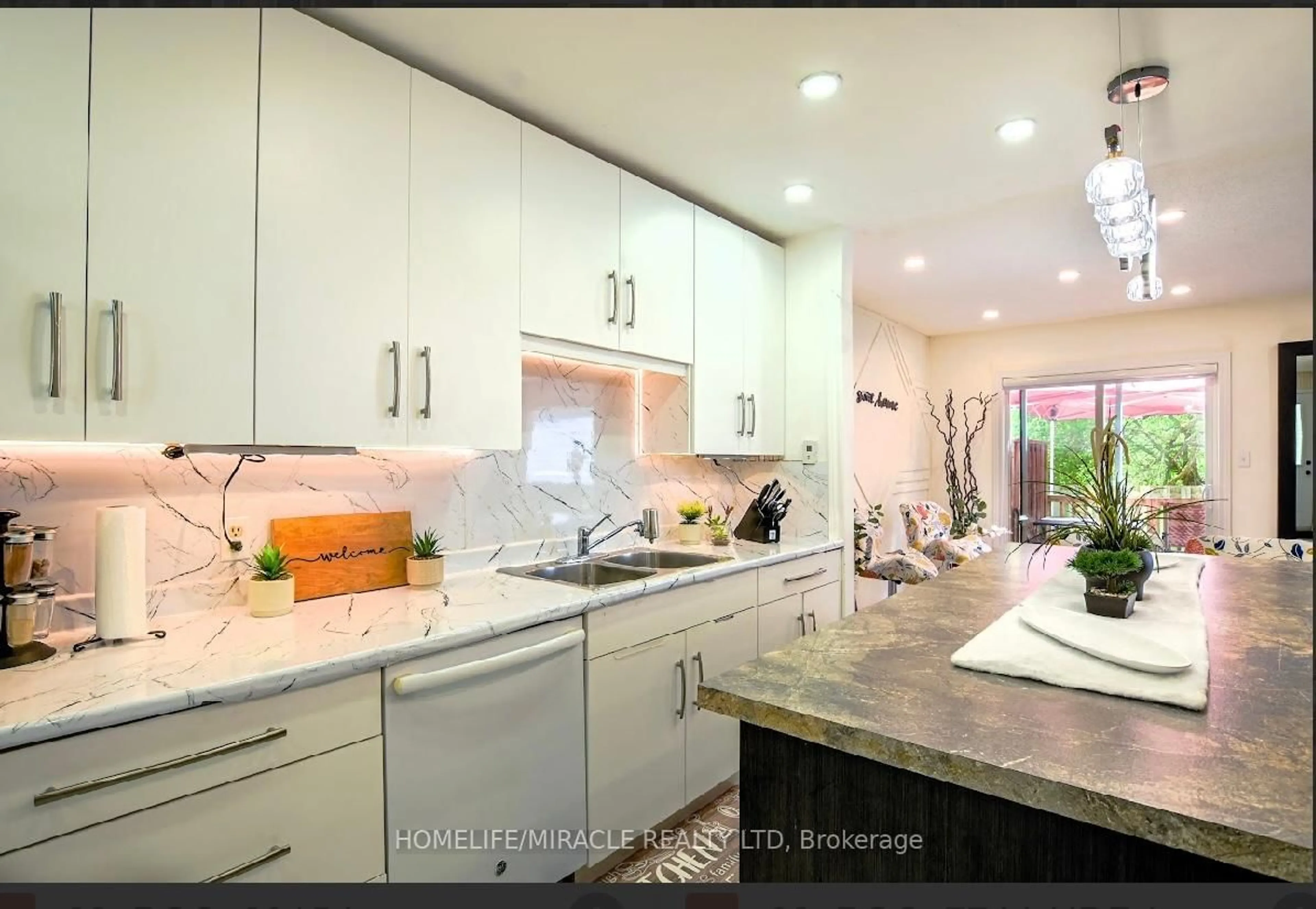 Contemporary kitchen, ceramic/tile floor for 65 Scott St #2, East Luther Grand Valley Ontario L9W 5X3
