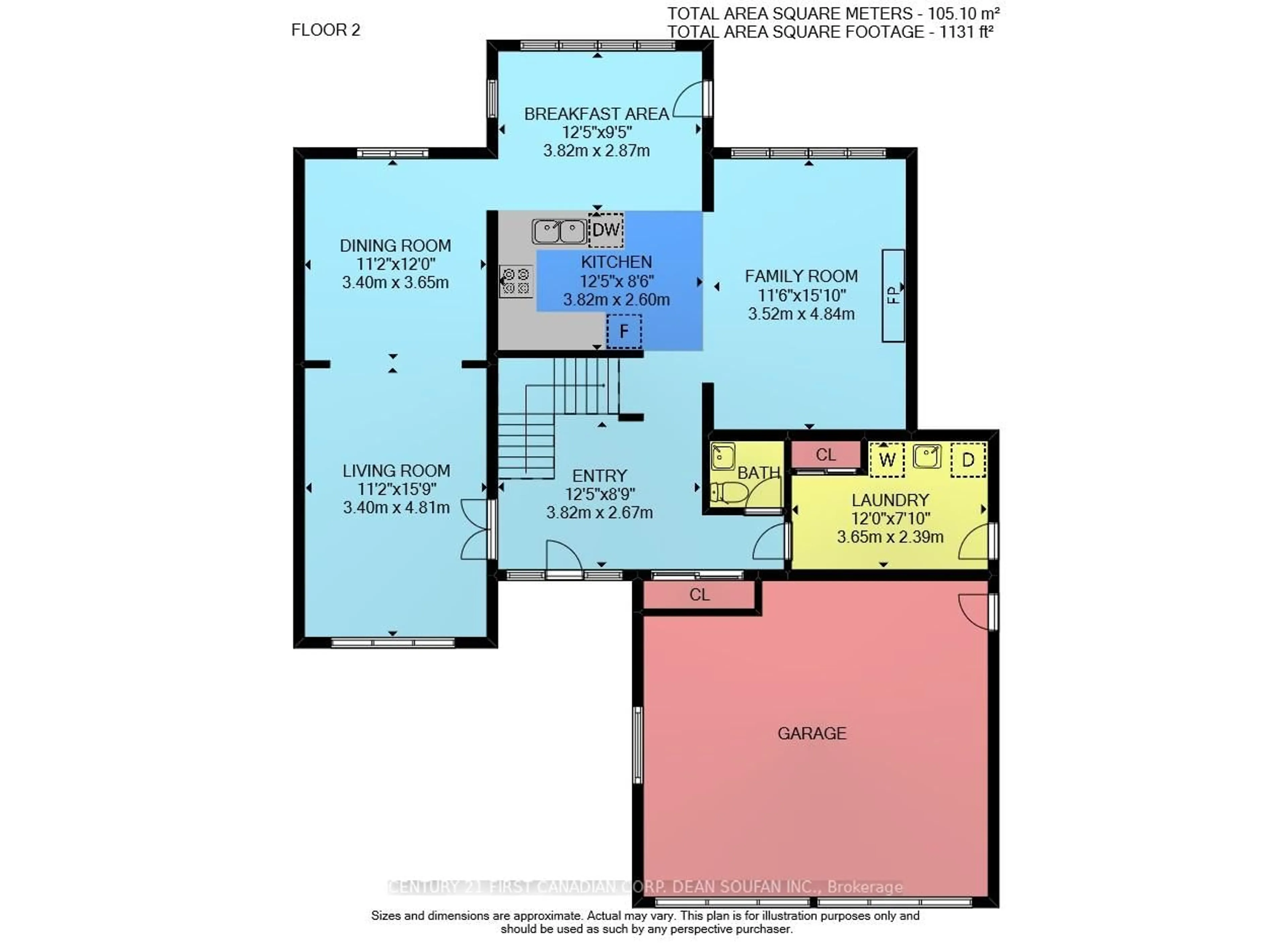 Floor plan for 116 Optimist Park Dr, London South Ontario N6K 4M1