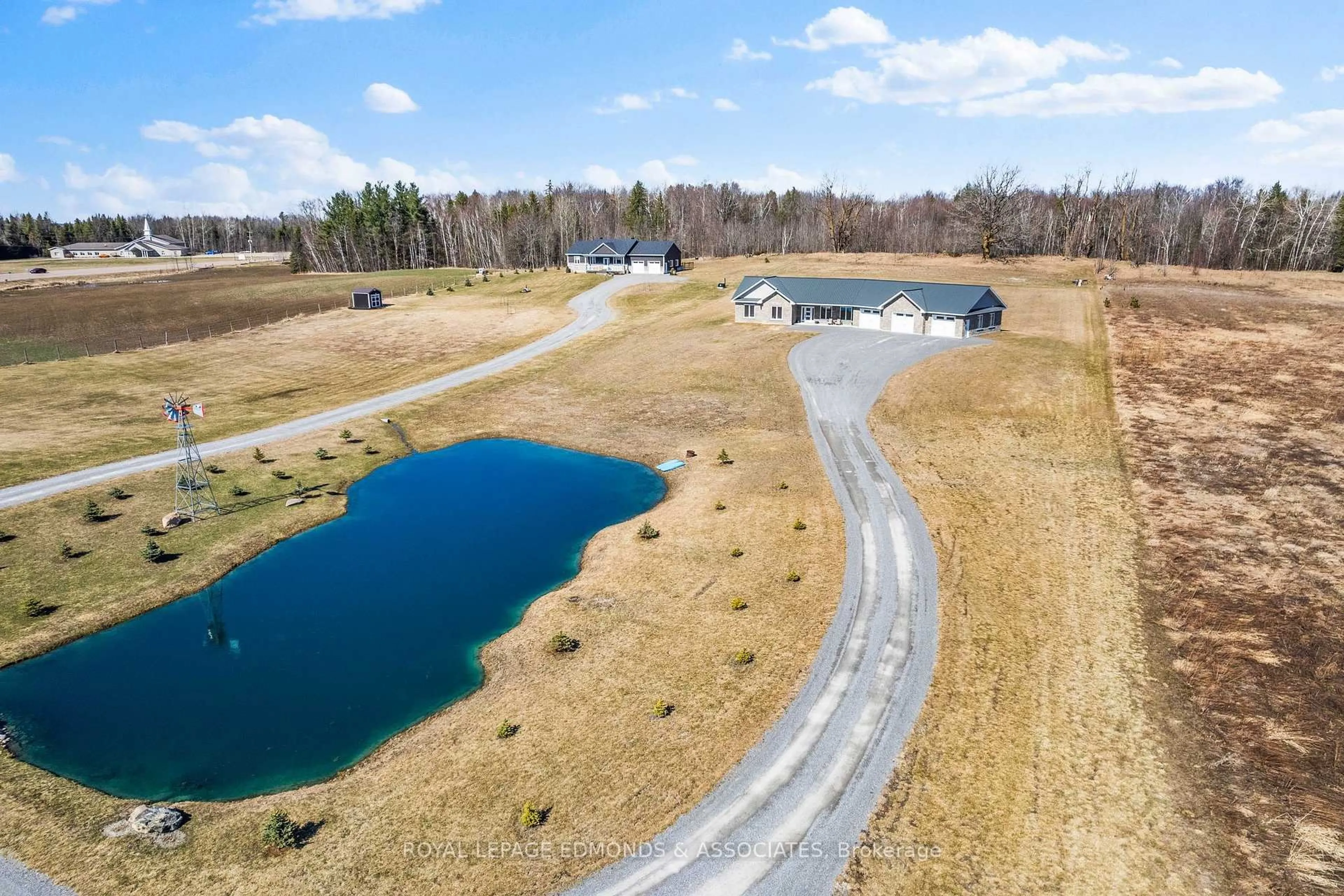 A pic from outside/outdoor area/front of a property/back of a property/a pic from drone, water/lake/river/ocean view for 346 Foresters Falls Rd, Cobden Ontario K0J 1K0