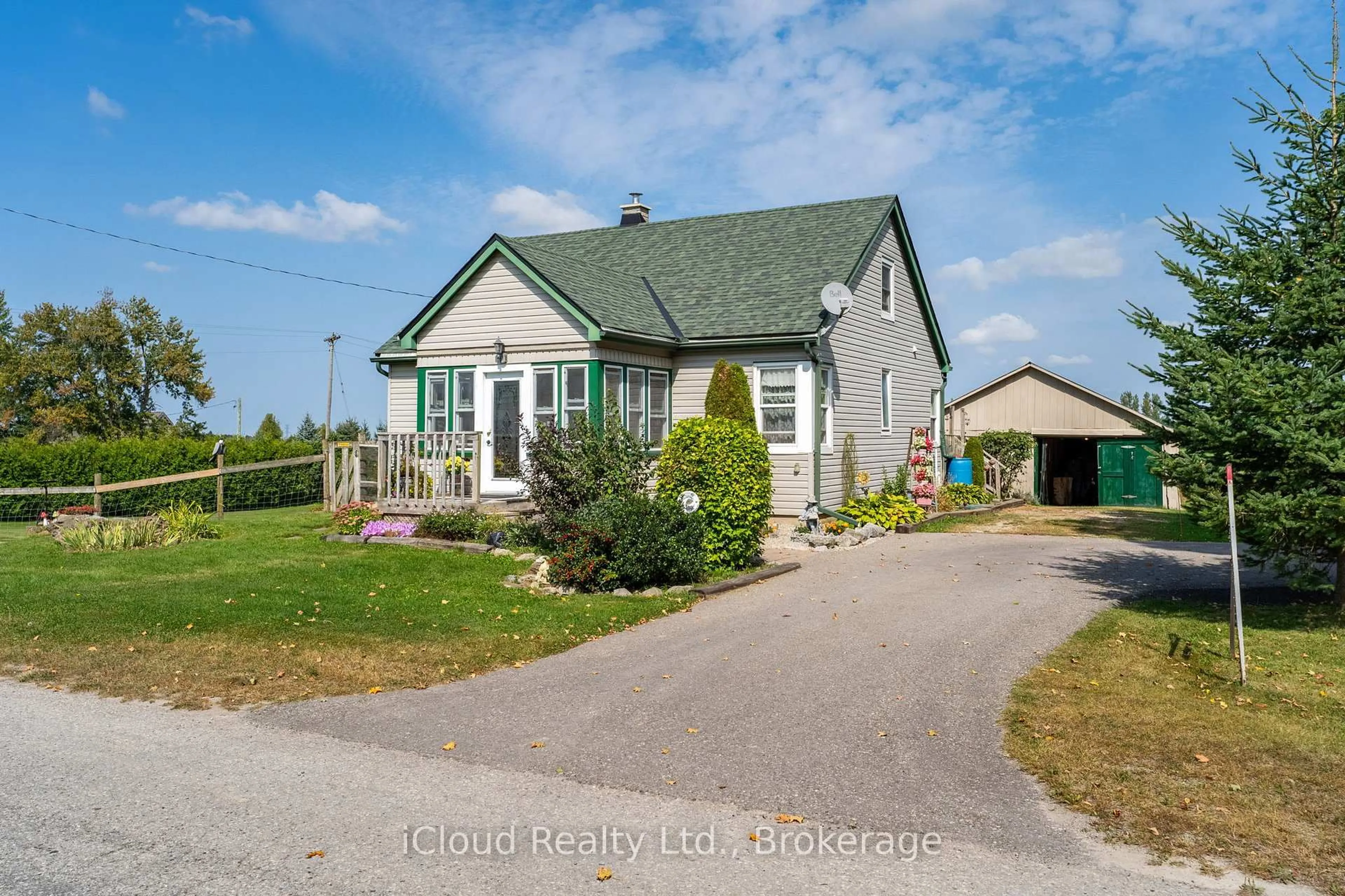 A pic from outside/outdoor area/front of a property/back of a property/a pic from drone, street for 191281 13th Line, East Garafraxa Ontario L9W 7B4