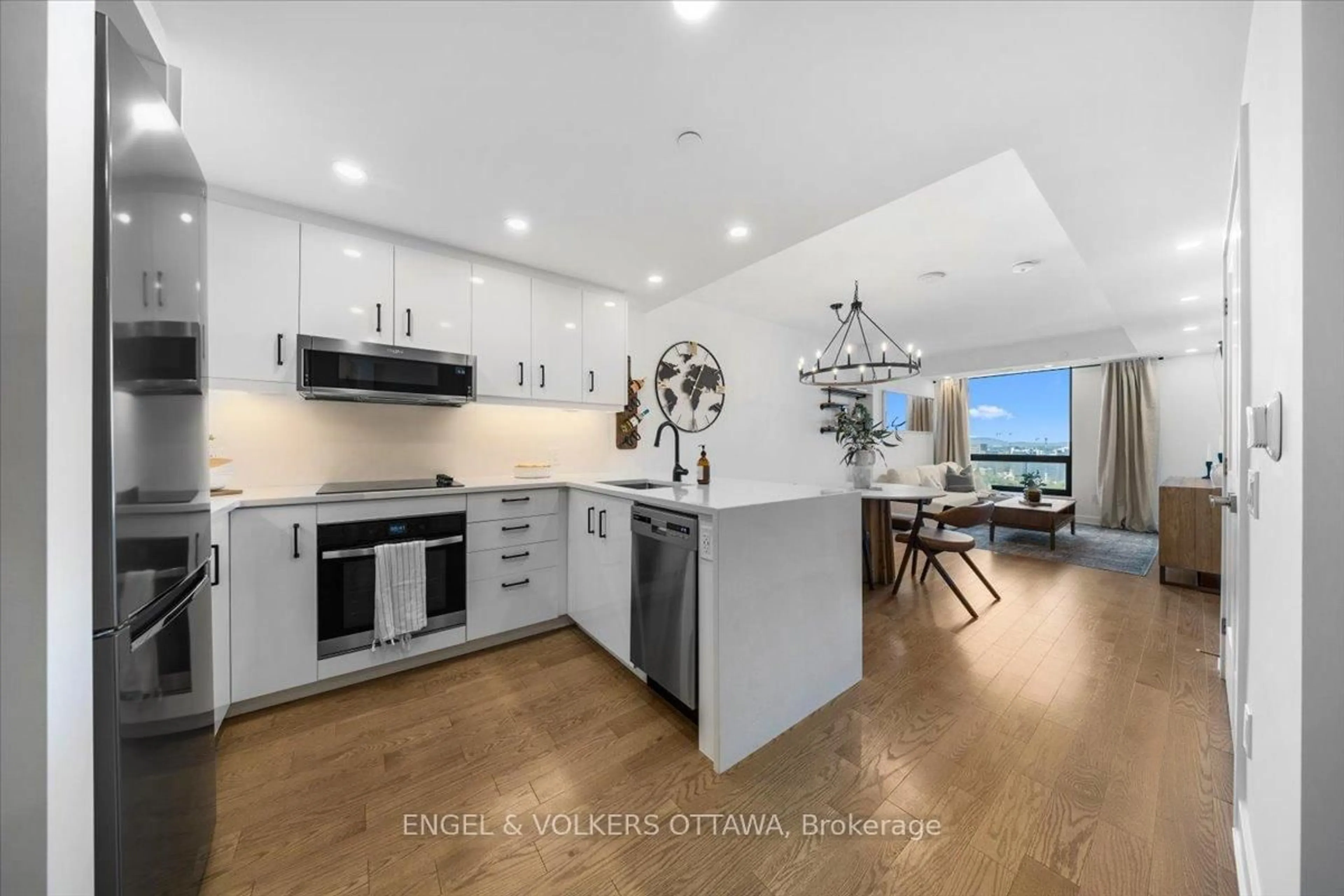 Open concept kitchen, unknown for 340 Queen St #1704, Ottawa Ontario K1R 0G1