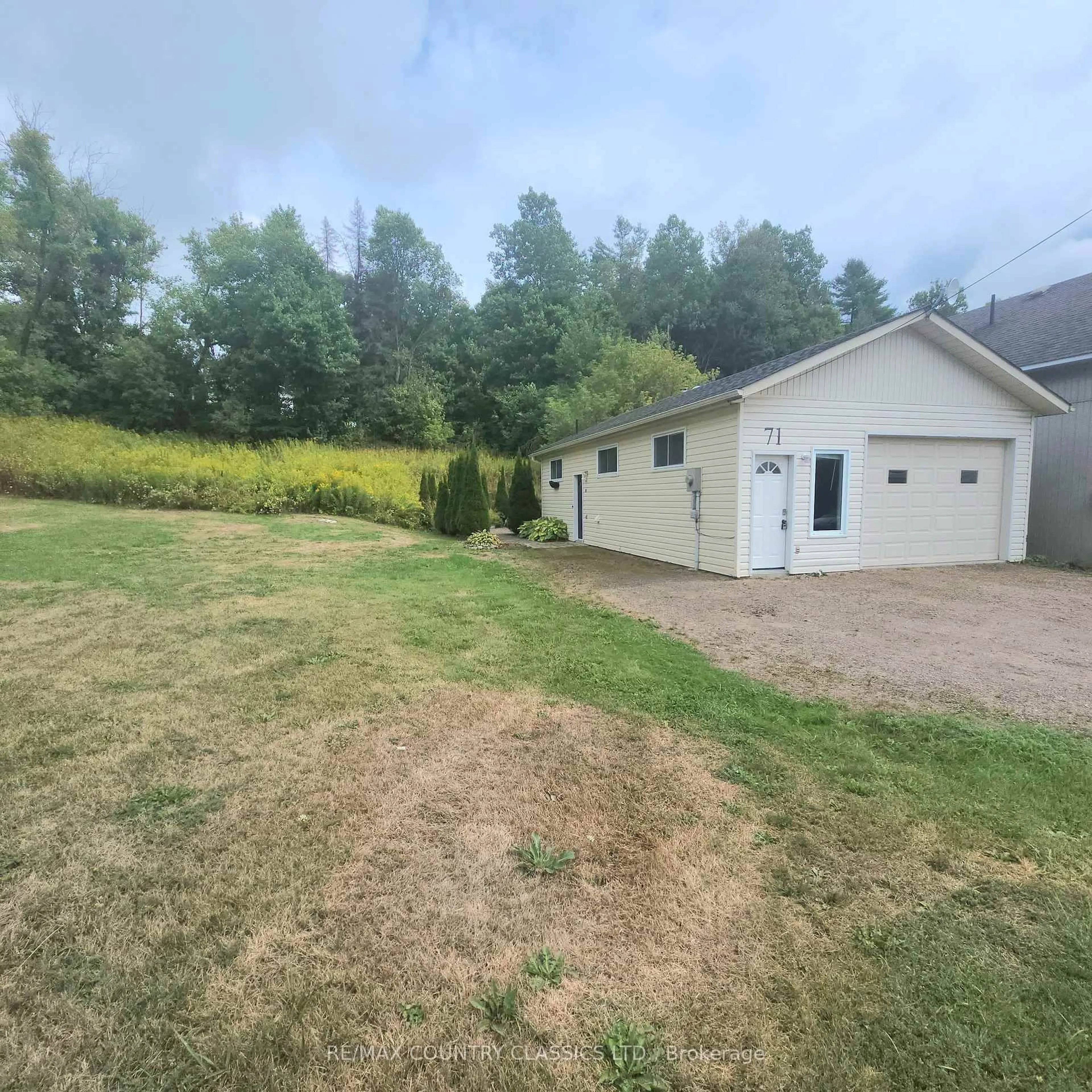A pic from outside/outdoor area/front of a property/back of a property/a pic from drone, unknown for 71 & 73 Cleak Ave, Bancroft Ontario K0L 1C0