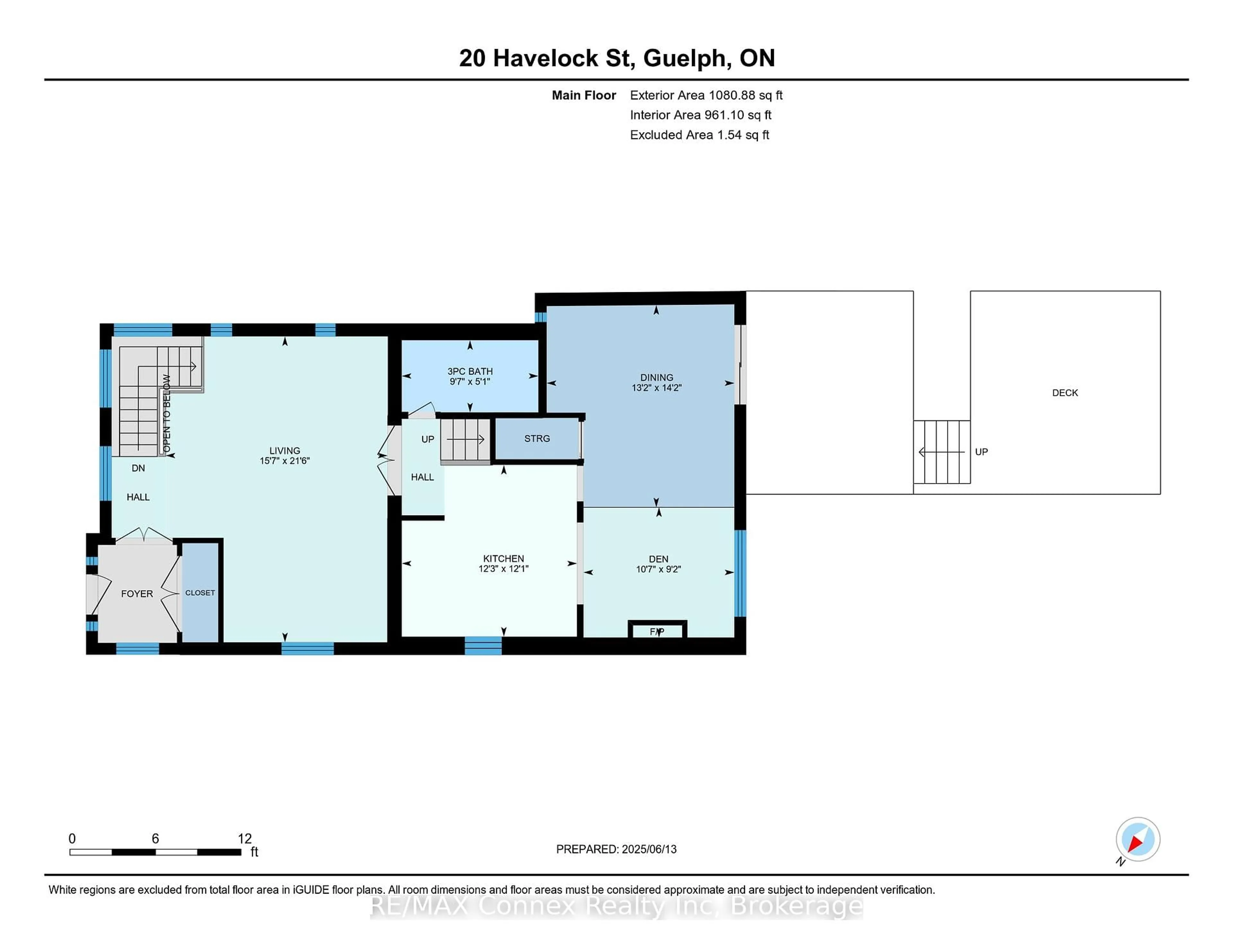 Floor plan for 20 Havelock St, Guelph Ontario N1E 4G5