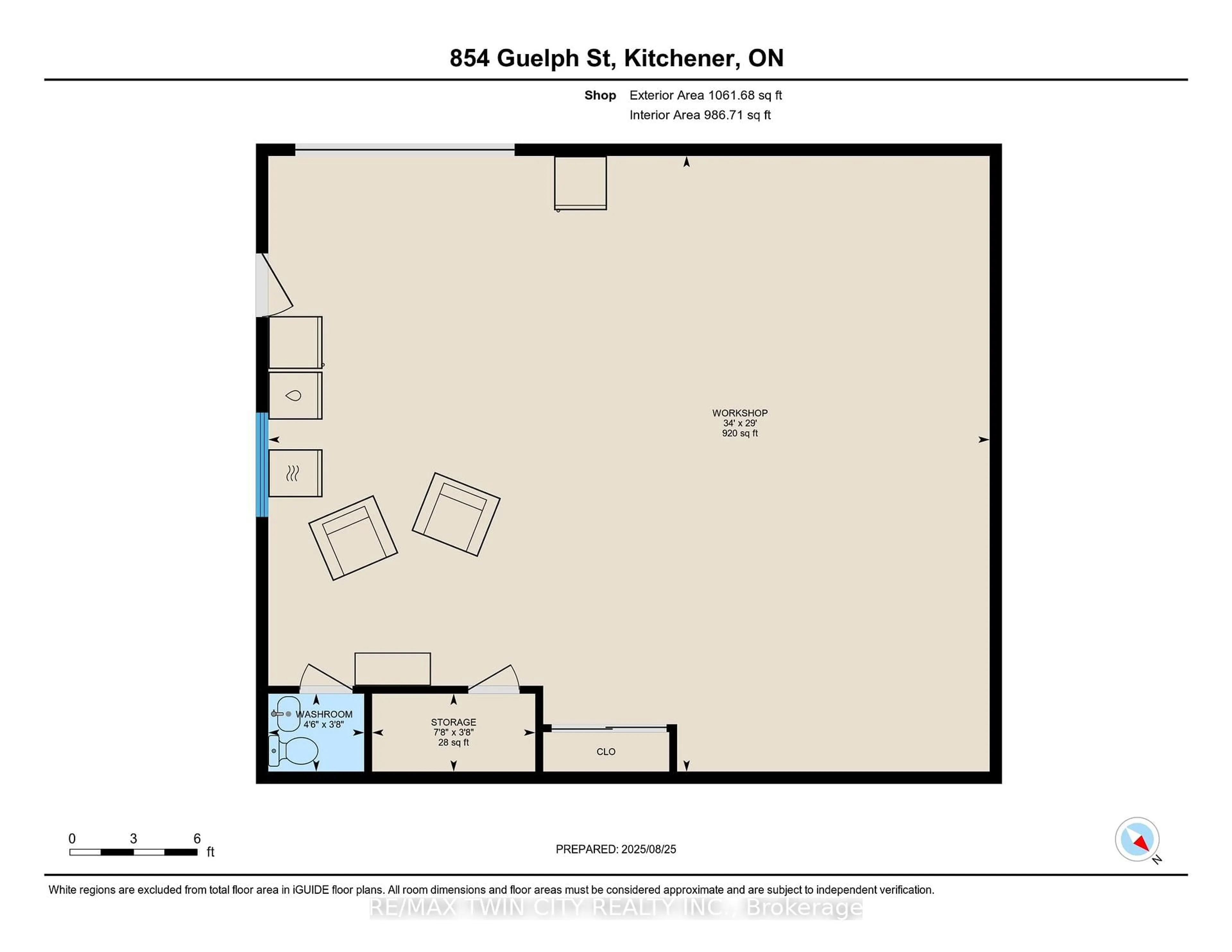 Floor plan for 854 Guelph St, Kitchener Ontario N2H 5Z5