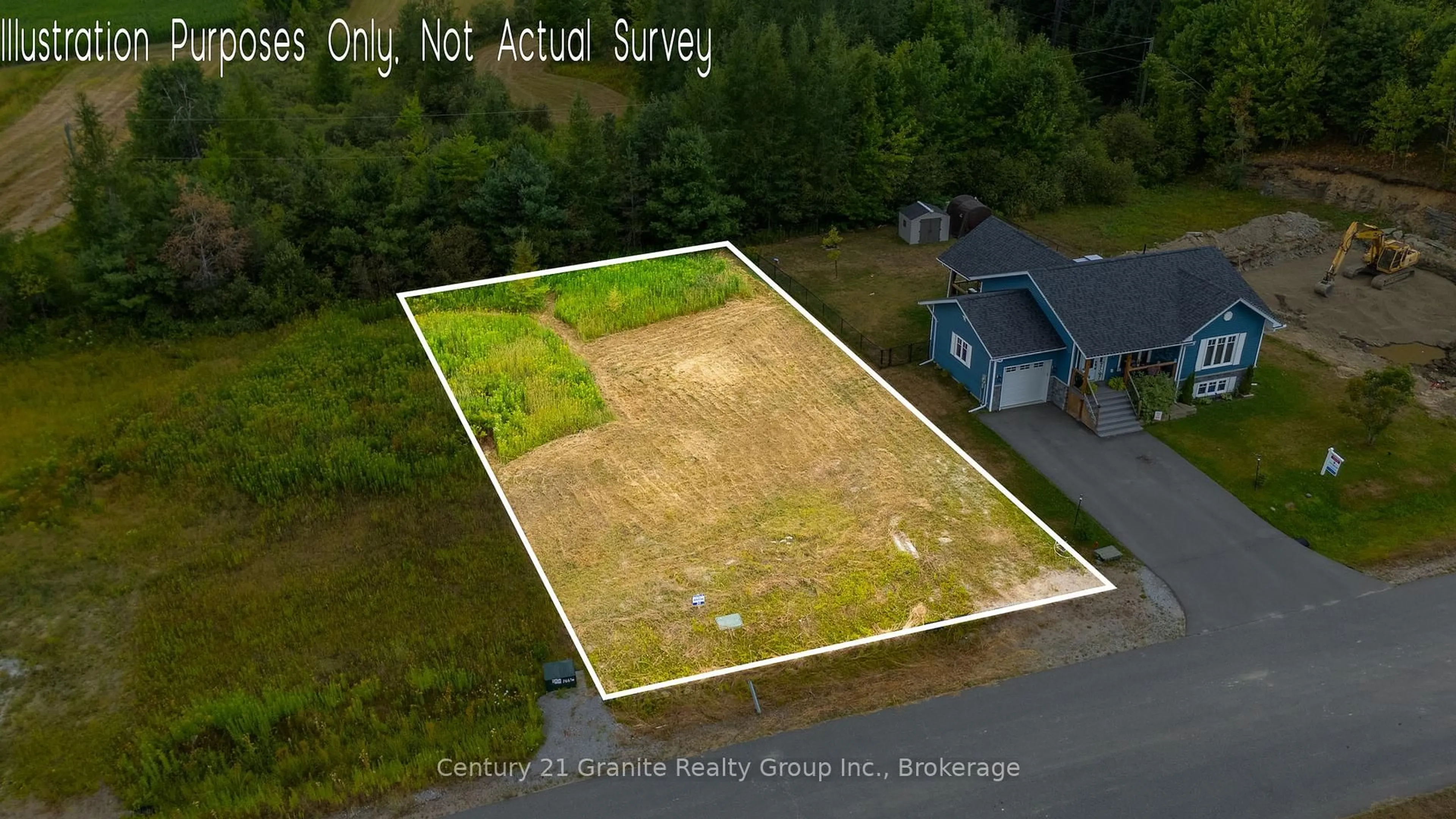 A pic from outside/outdoor area/front of a property/back of a property/a pic from drone, street for 62 Windover Dr, Minden Hills Ontario K0M 2K0