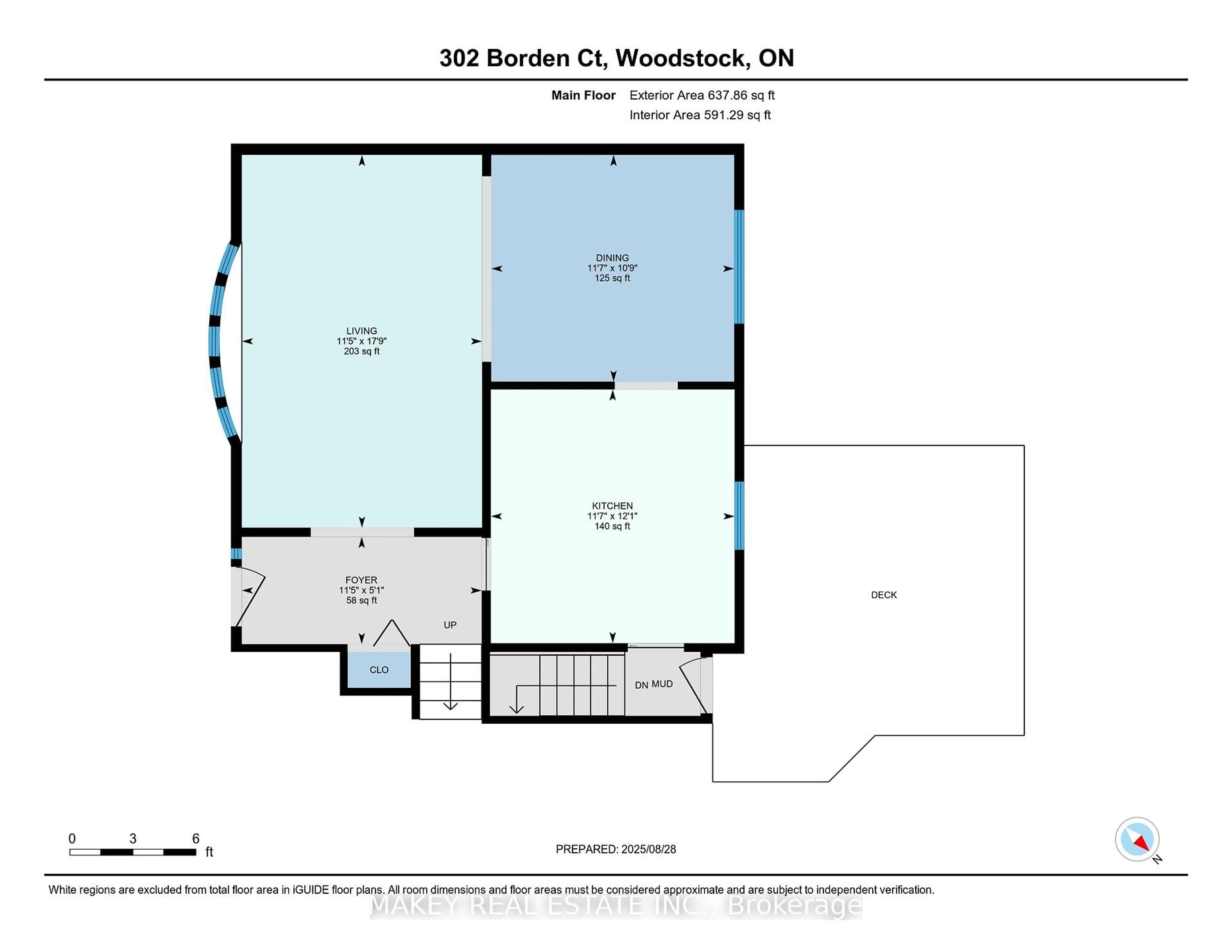Floor plan for 302 Borden Crt, Woodstock Ontario N4S 8E4