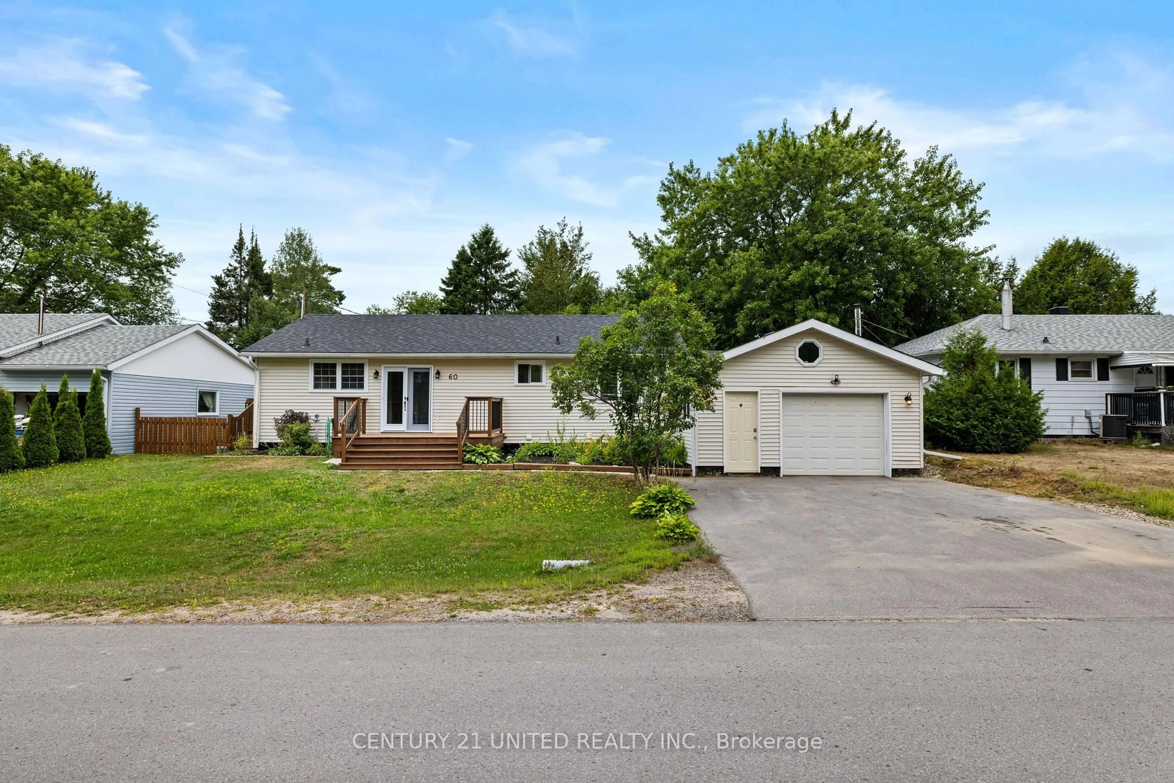A pic from outside/outdoor area/front of a property/back of a property/a pic from drone, street for 60 Hemlock St, Highlands East Ontario K0L 1M0