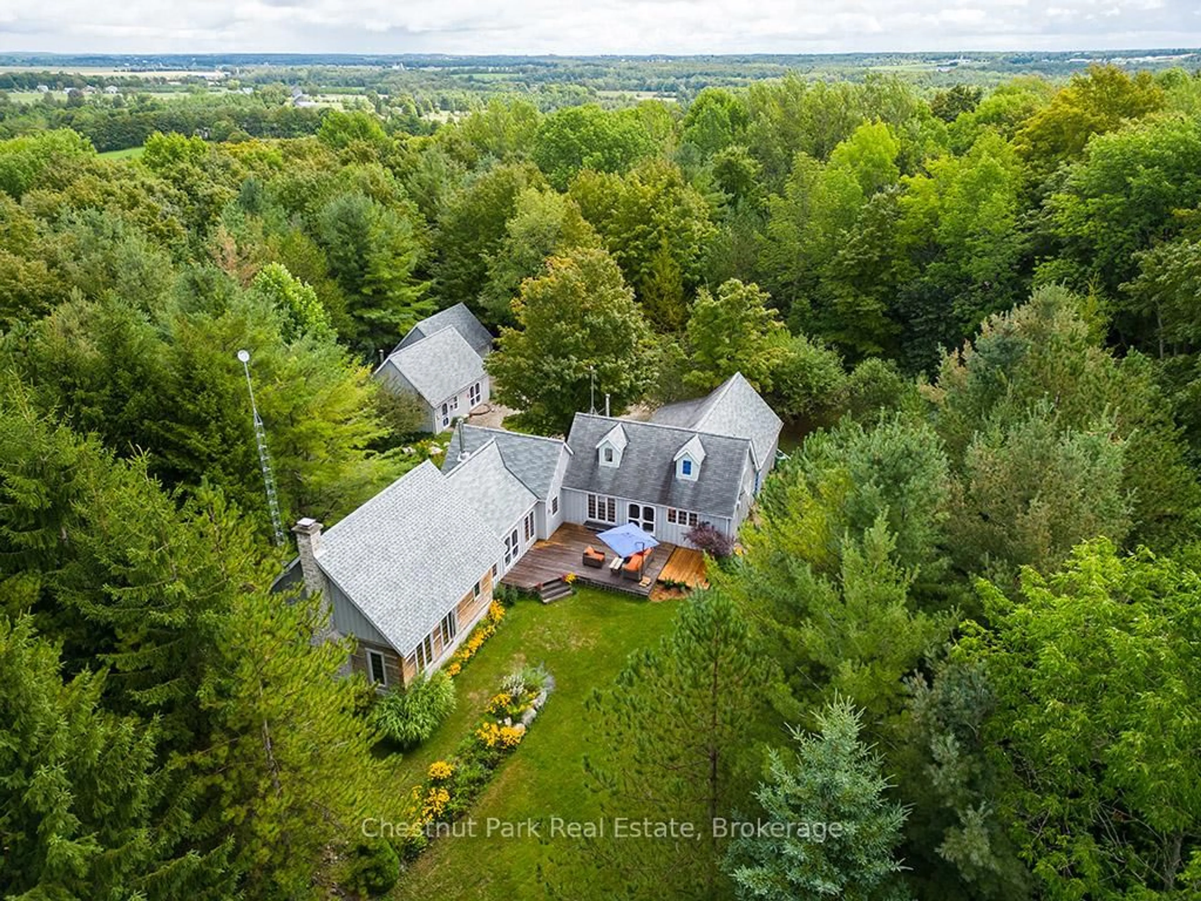 A pic from outside/outdoor area/front of a property/back of a property/a pic from drone, unknown for 360605 160 Rd, Grey Highlands Ontario N0C 1H0