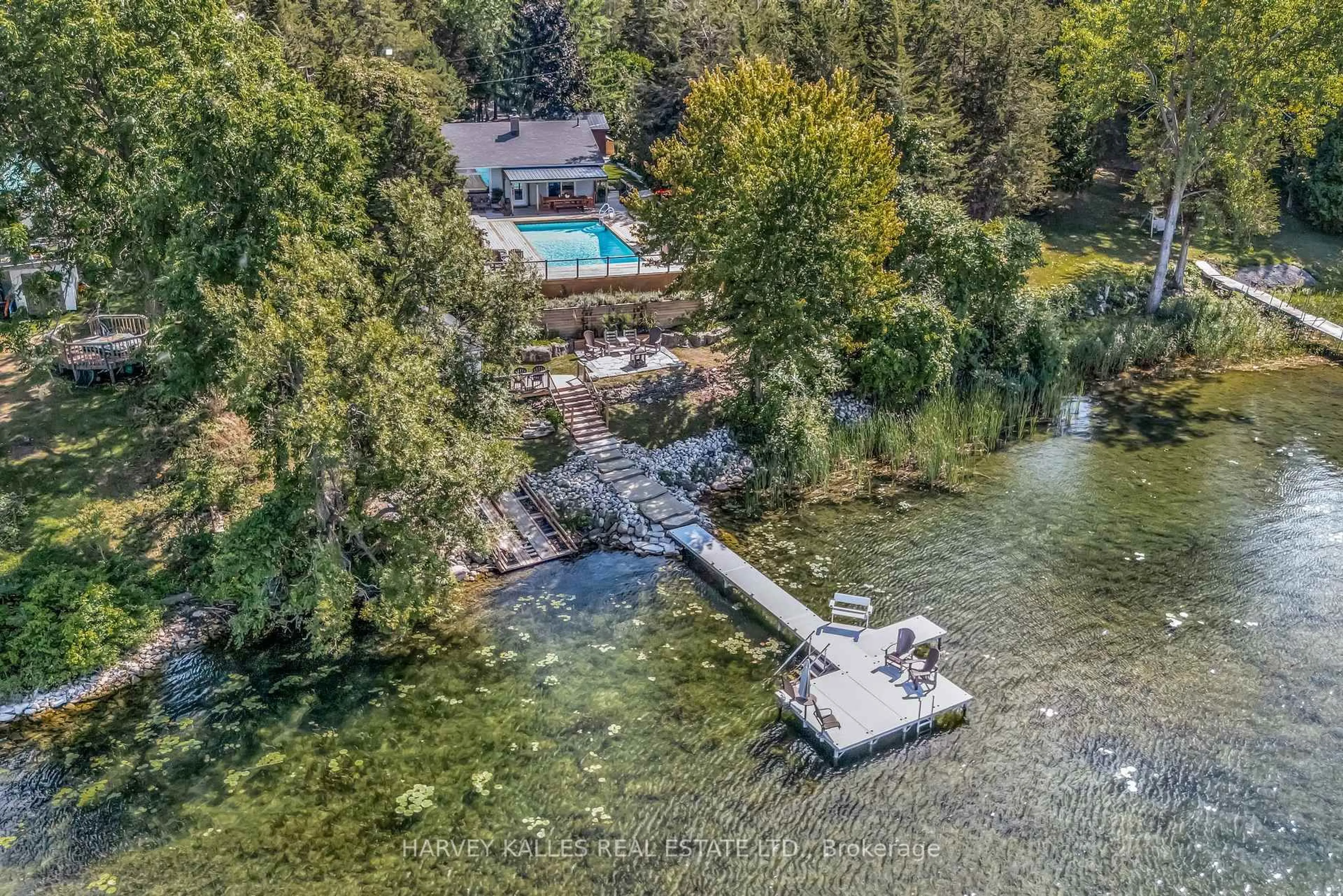A pic from outside/outdoor area/front of a property/back of a property/a pic from drone, water/lake/river/ocean view for 29 Back Lane, Prince Edward County Ontario K0K 2P0