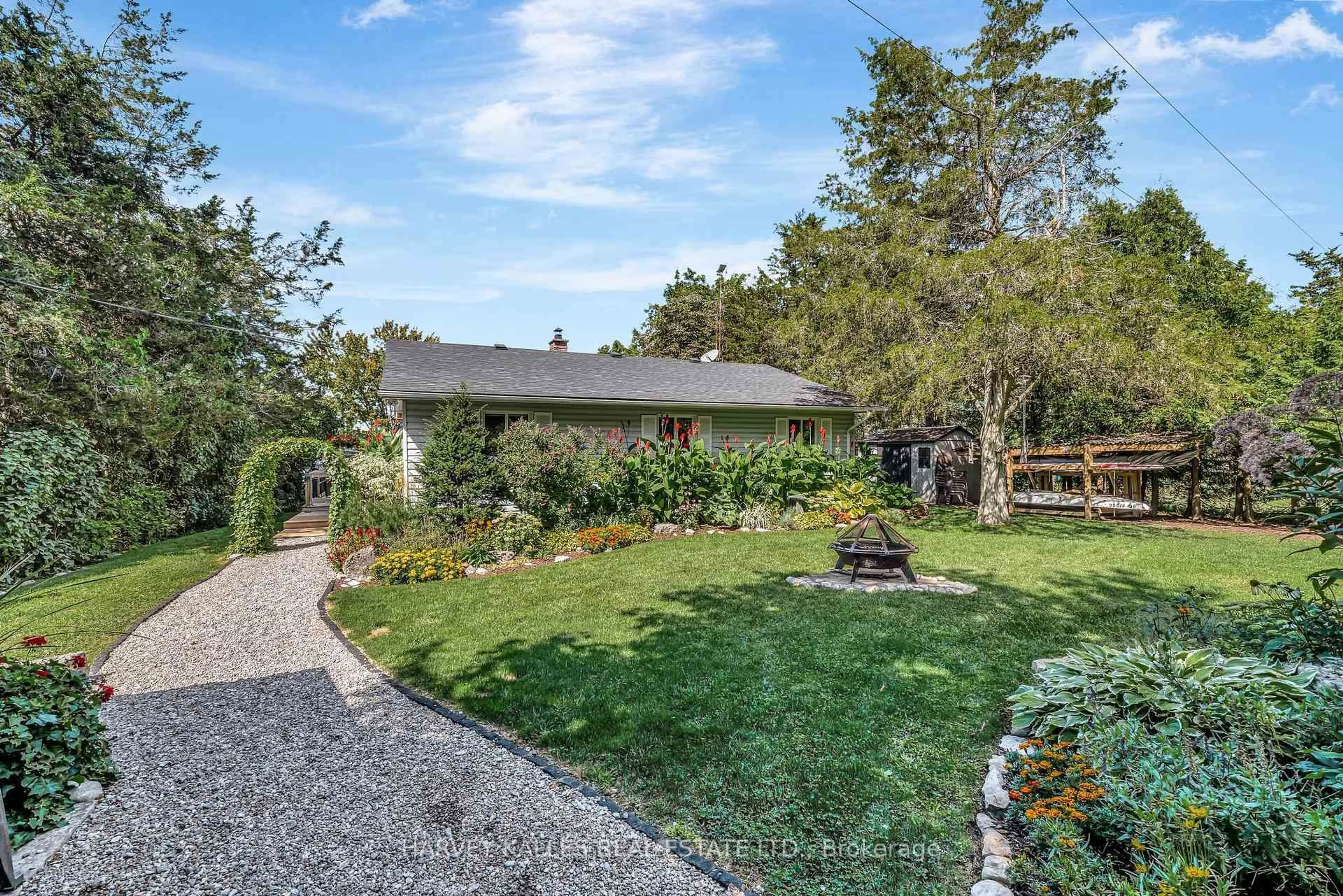 A pic from outside/outdoor area/front of a property/back of a property/a pic from drone, water/lake/river/ocean view for 29 Back Lane, Prince Edward County Ontario K0K 2P0