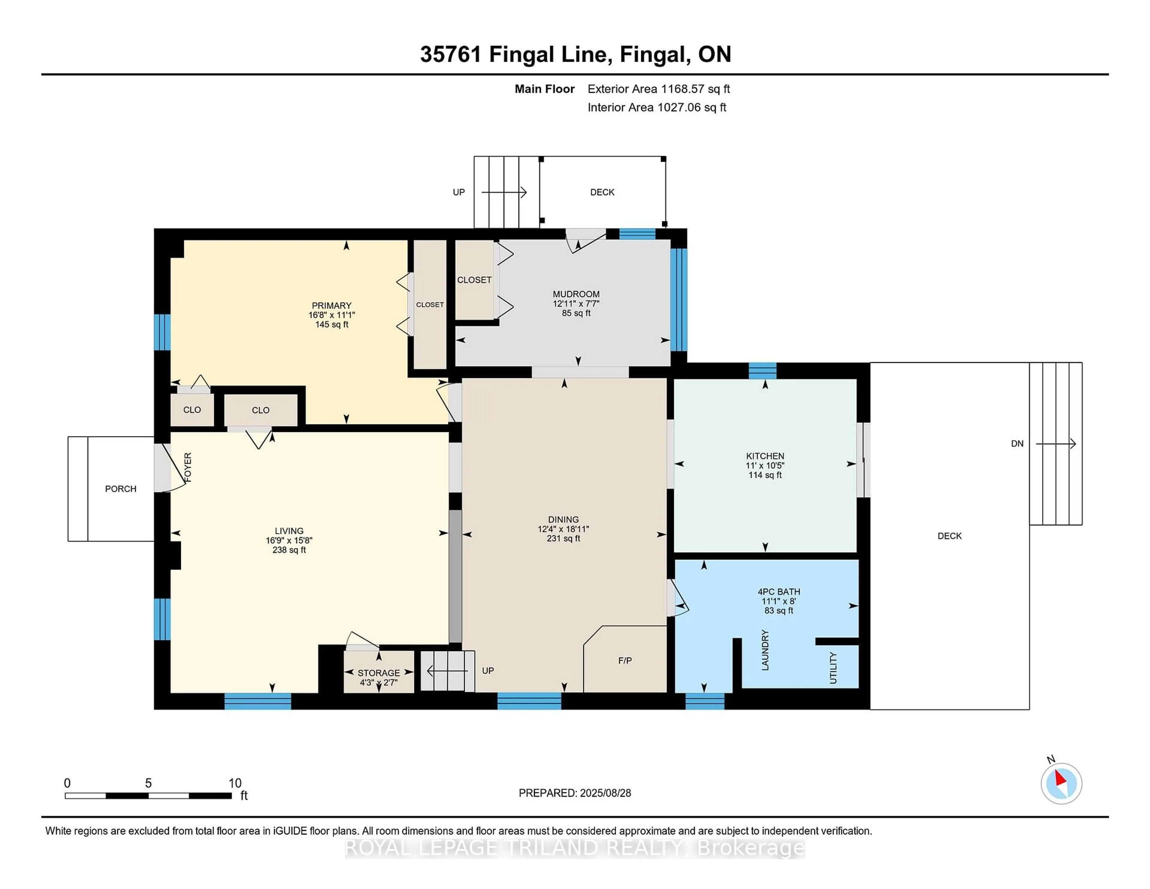 Floor plan for 35761 FINGAL Line, Southwold Ontario N0L 1K0