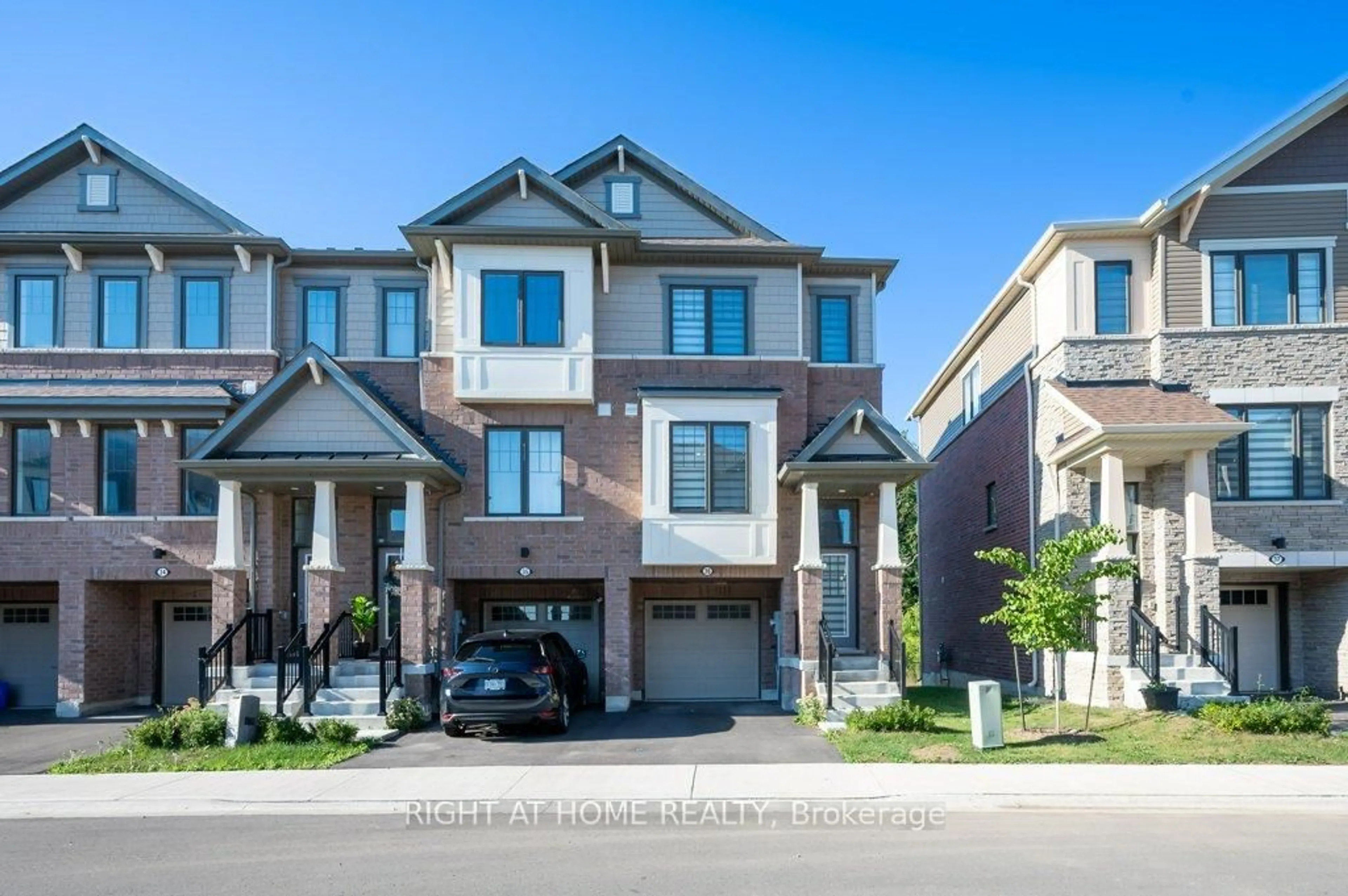 Home with brick exterior material, street for 185 Bedrock Dr #36, Hamilton Ontario L8J 0M5