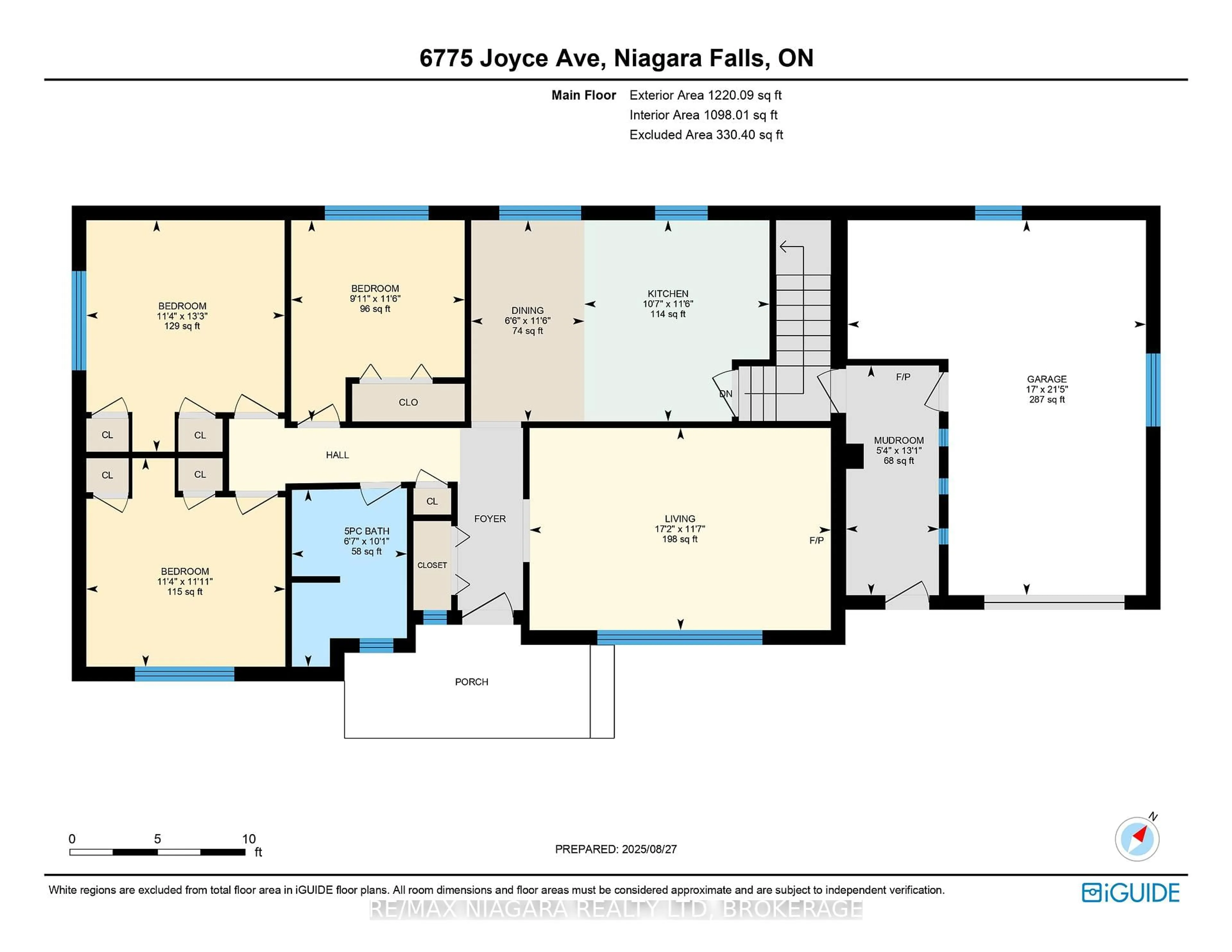 Floor plan for 6775 Joyce Ave, Niagara Falls Ontario L2G 4R6
