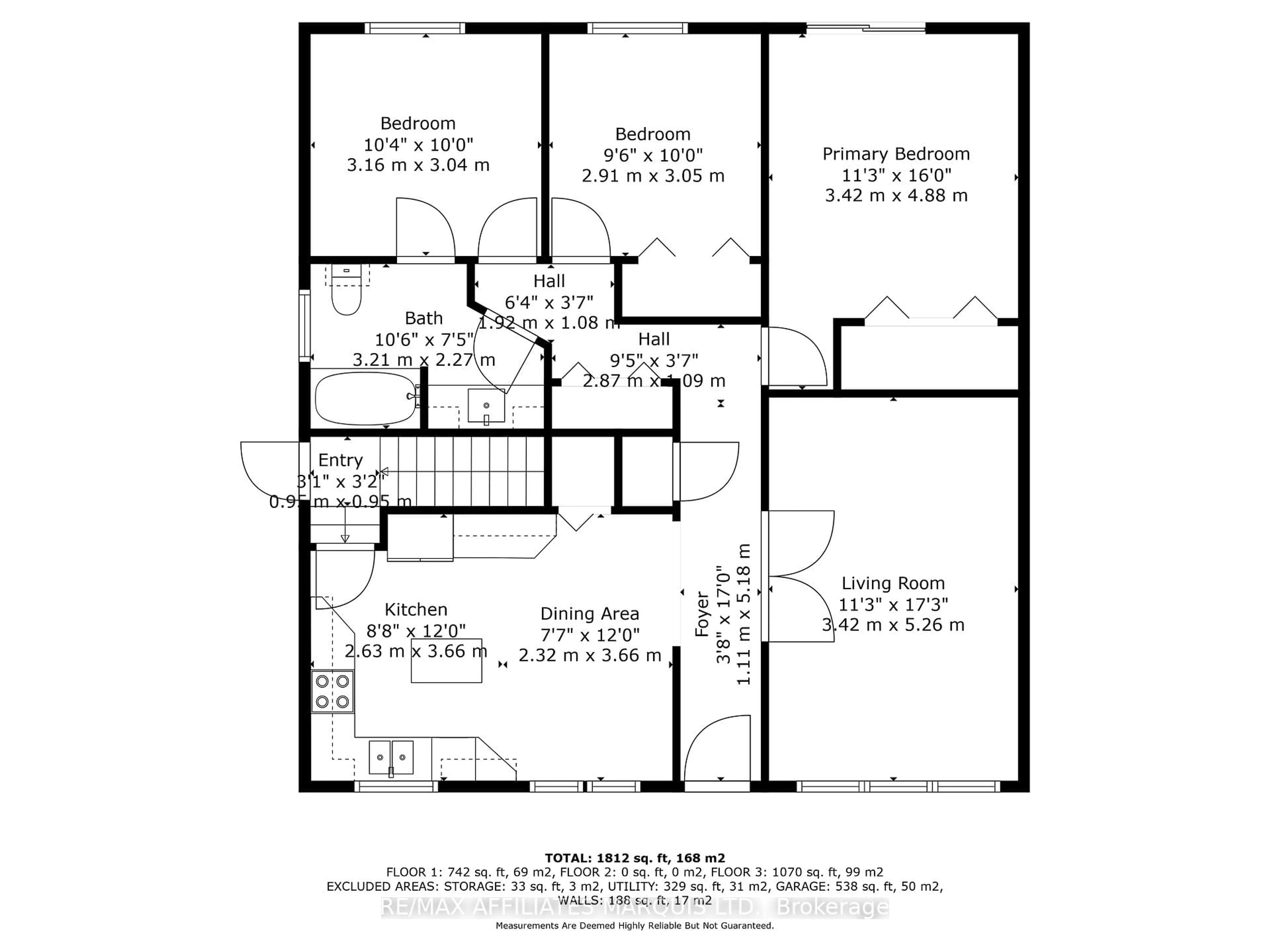Floor plan for 417 Beach Ave, Cornwall Ontario K6H 5P3