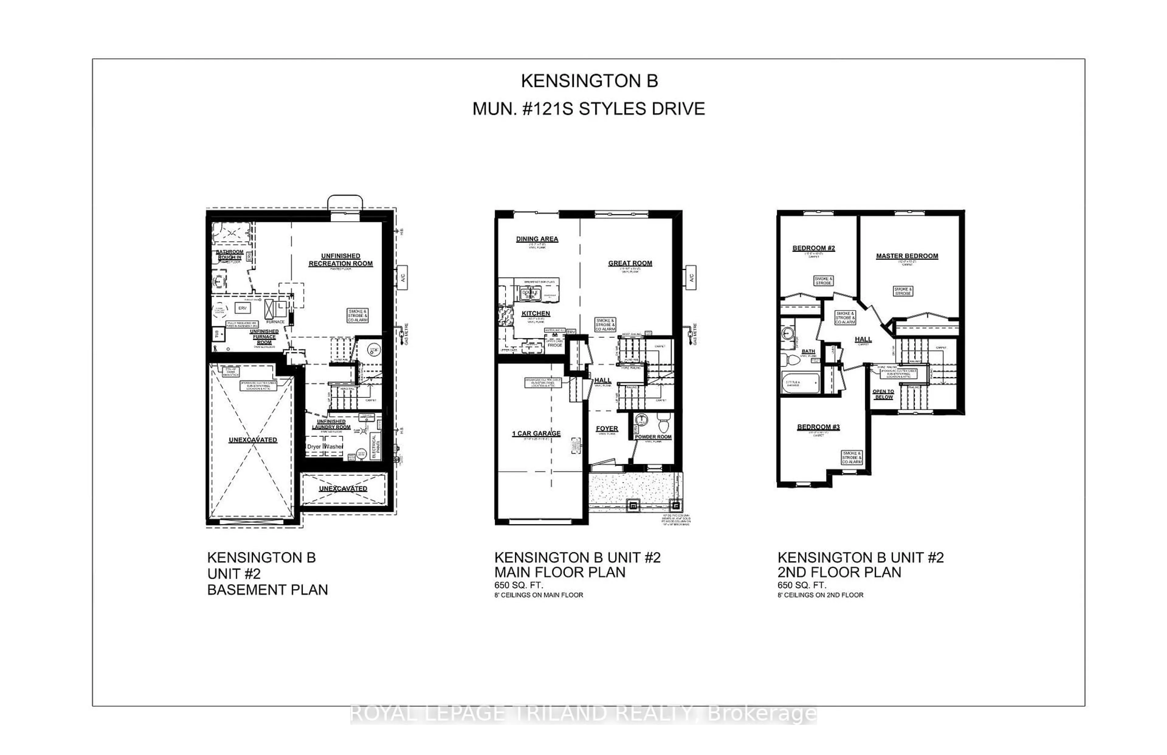 Floor plan for 121 STYLES Dr, St. Thomas Ontario N5R 0N8