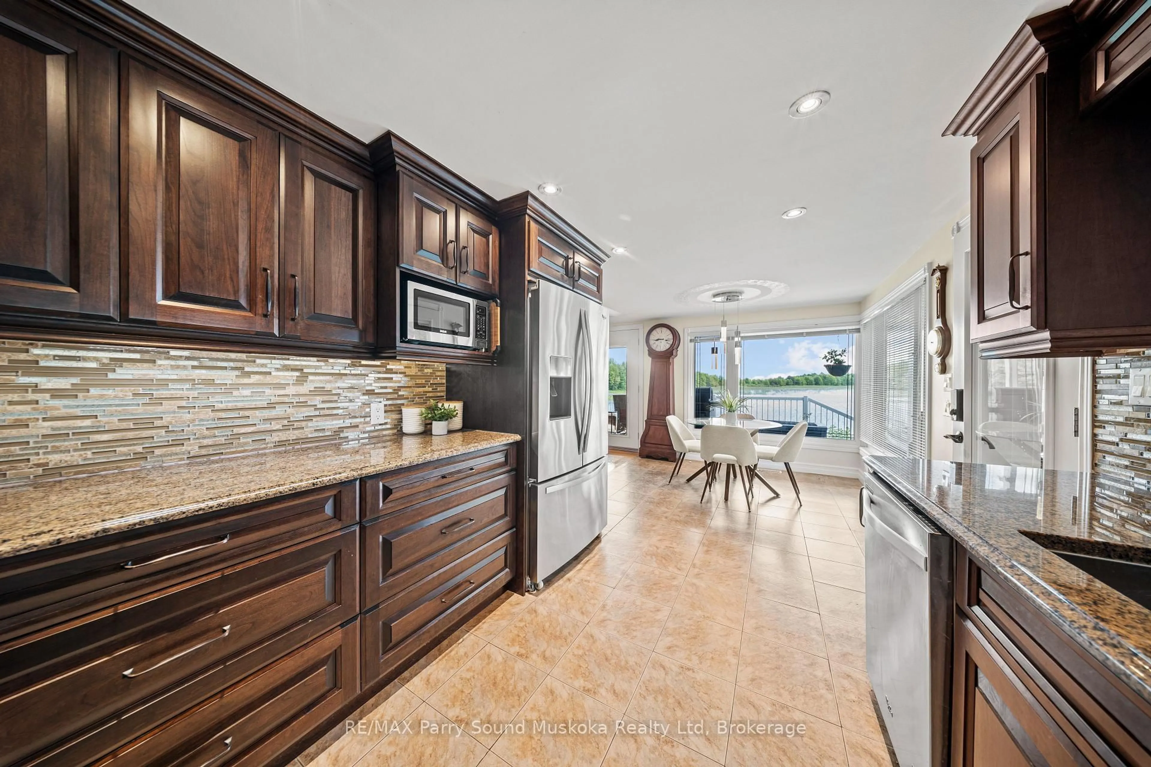 Open concept kitchen, ceramic/tile floor for 38 Fortin Dr, West Nipissing Ontario P0H 2M0