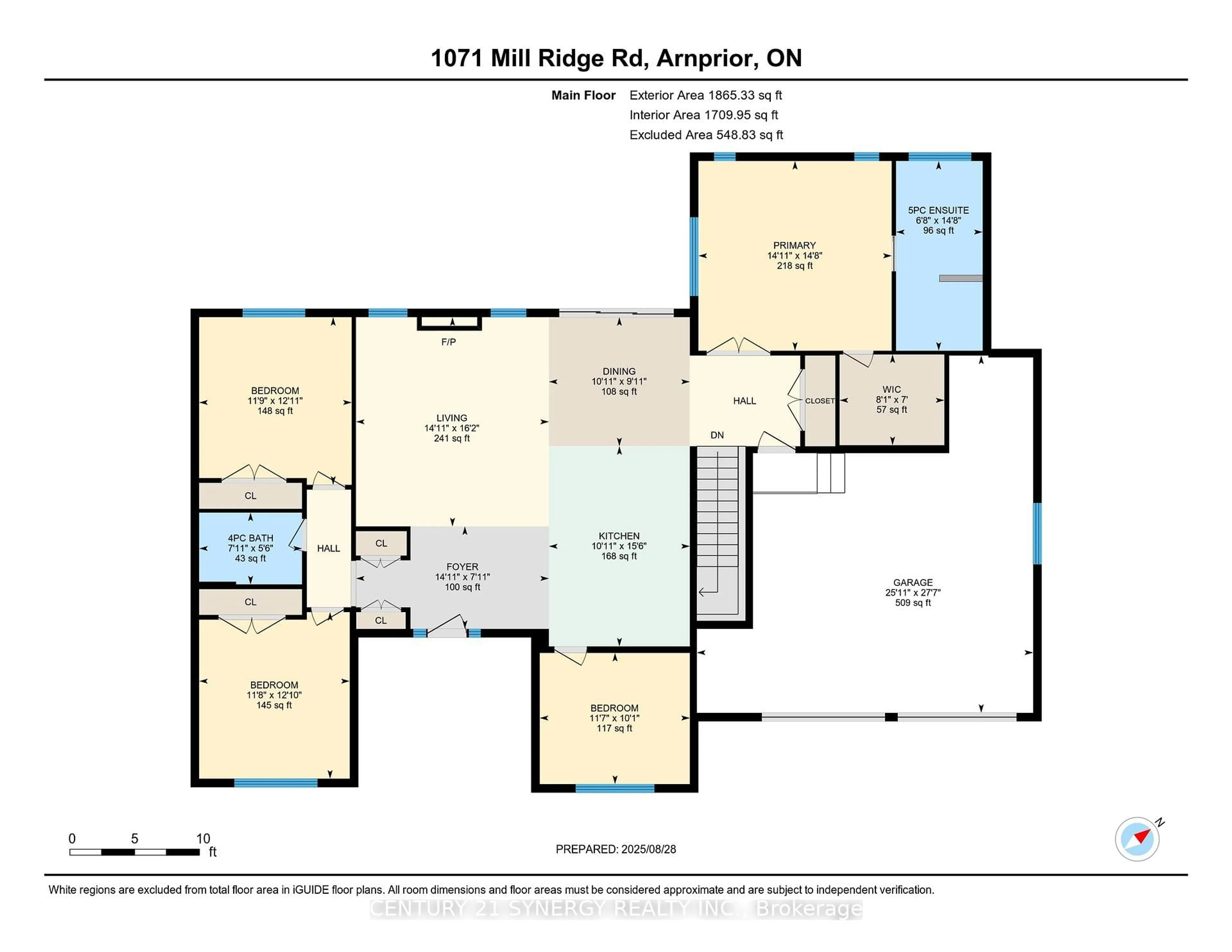 Floor plan for 1071 Mill Ridge Rd, Arnprior Ontario K7S 3G8