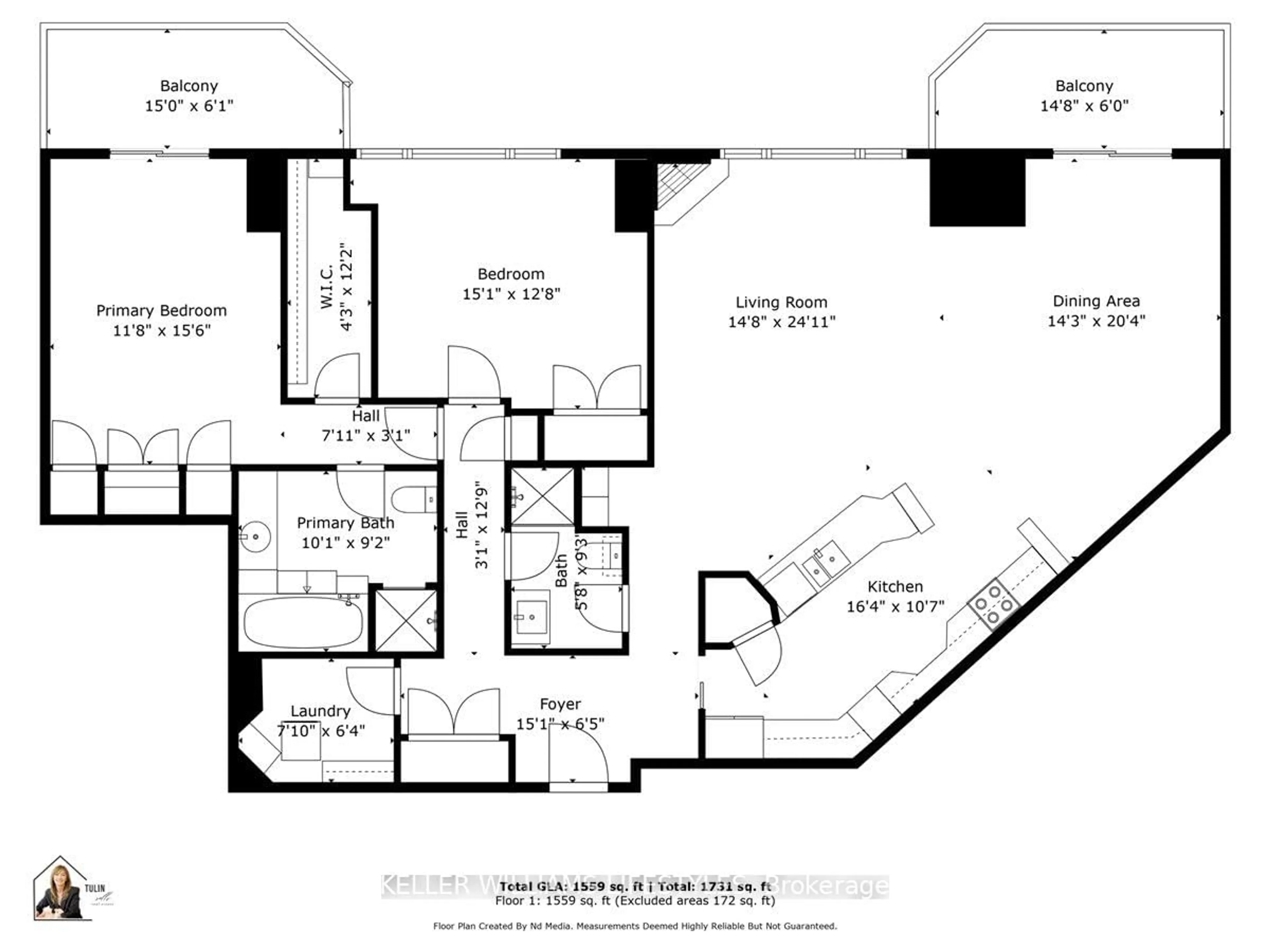 Floor plan for 19 King St #1202, London East Ontario N6A 5N8