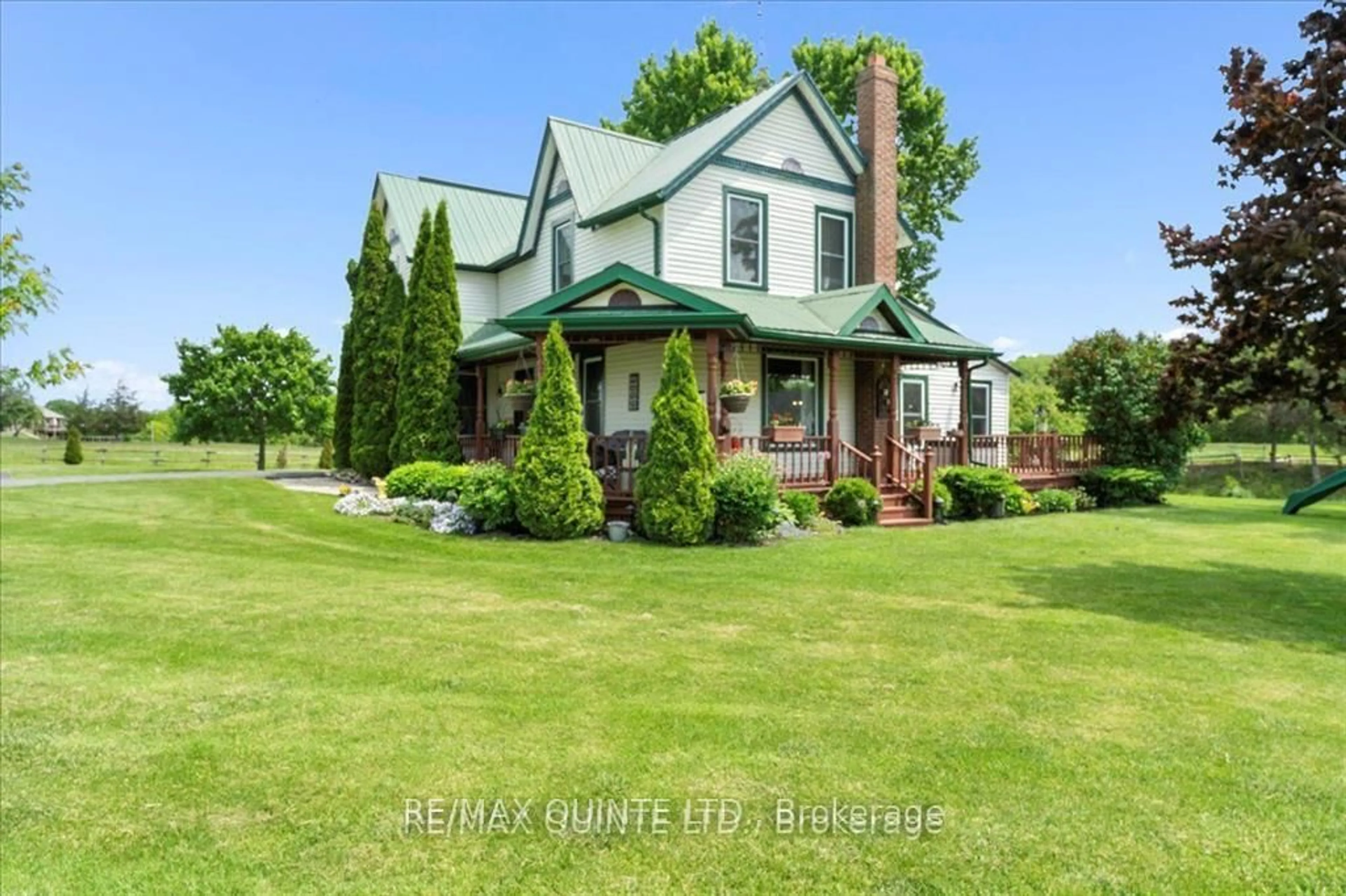 A pic from outside/outdoor area/front of a property/back of a property/a pic from drone, street for 213 Gomorrah Rd, Prince Edward County Ontario K0K 1W0