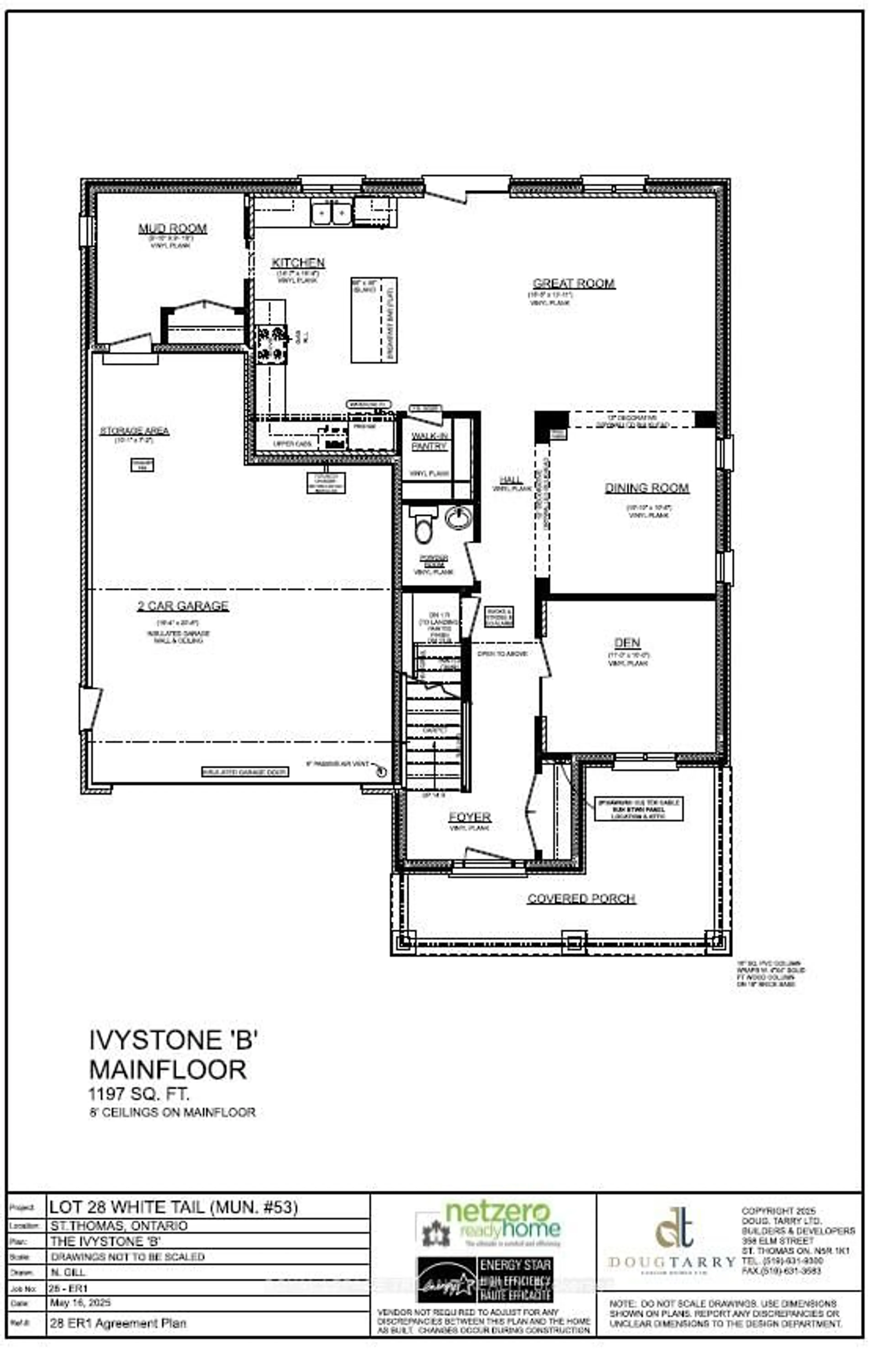 Floor plan for 53 WHITE TAIL Path, Central Elgin Ontario N5R 0M8