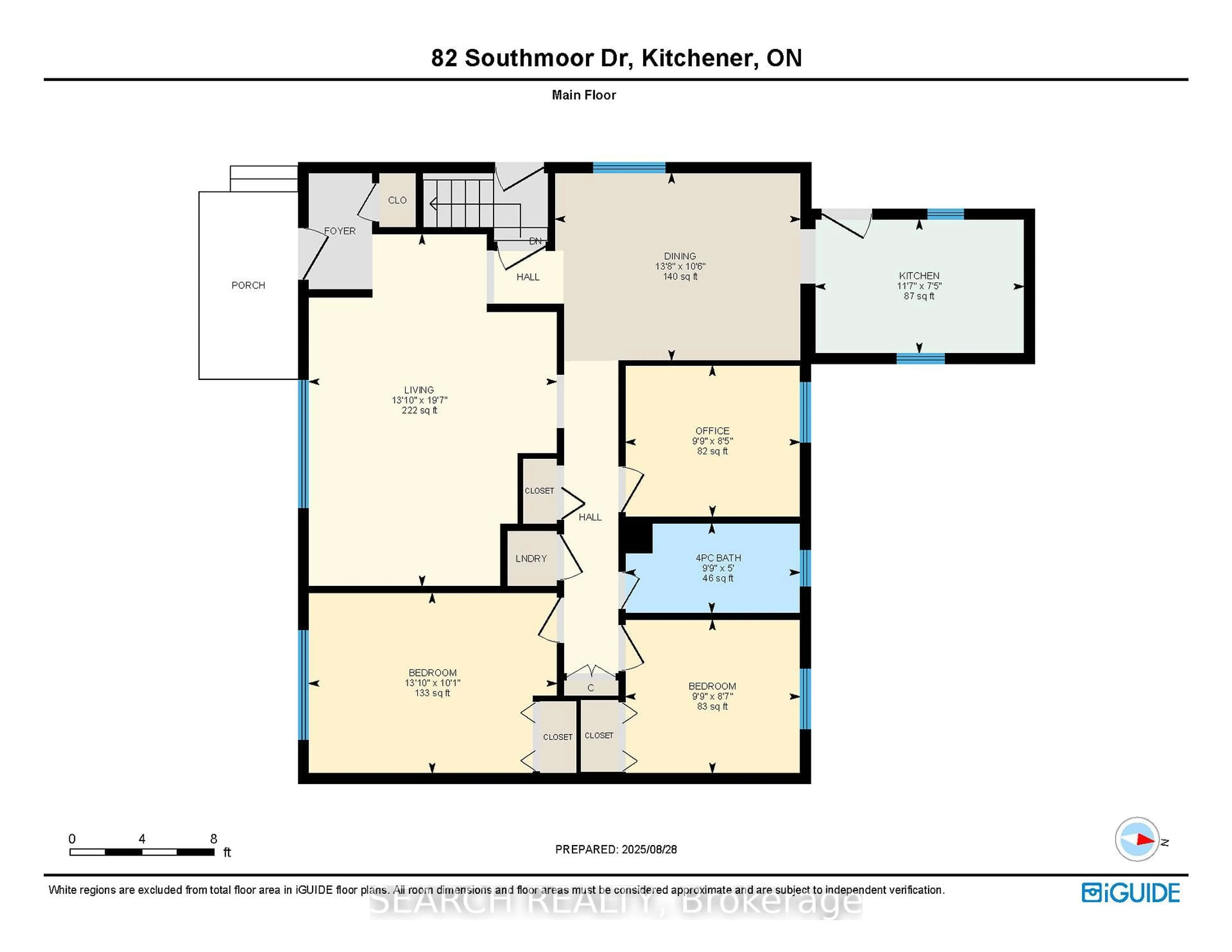 Floor plan for 82 Southmoor Dr, Kitchener Ontario N2M 4M7