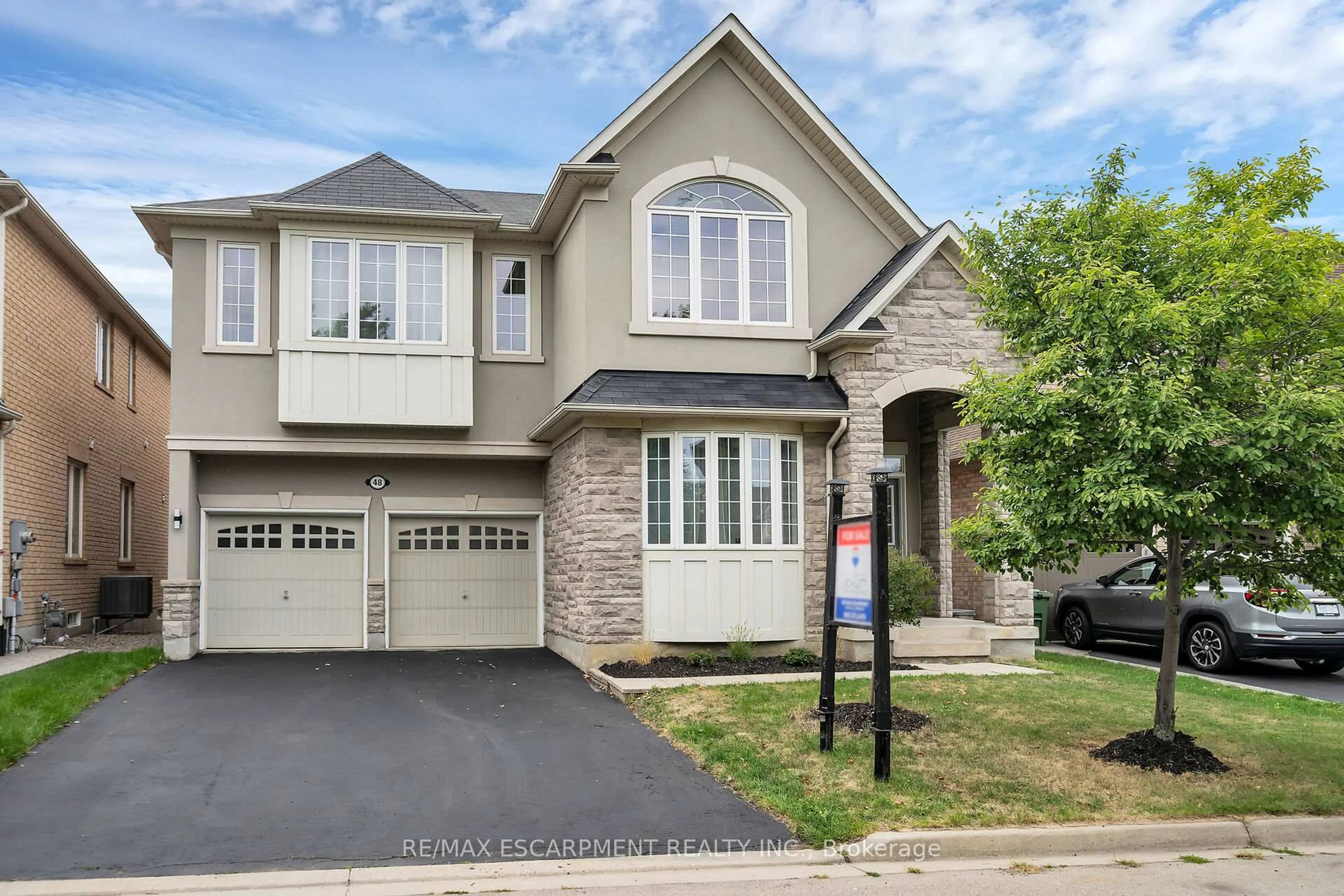 Home with brick exterior material, street for 48 Montreal Circ, Hamilton Ontario L8E 0E1