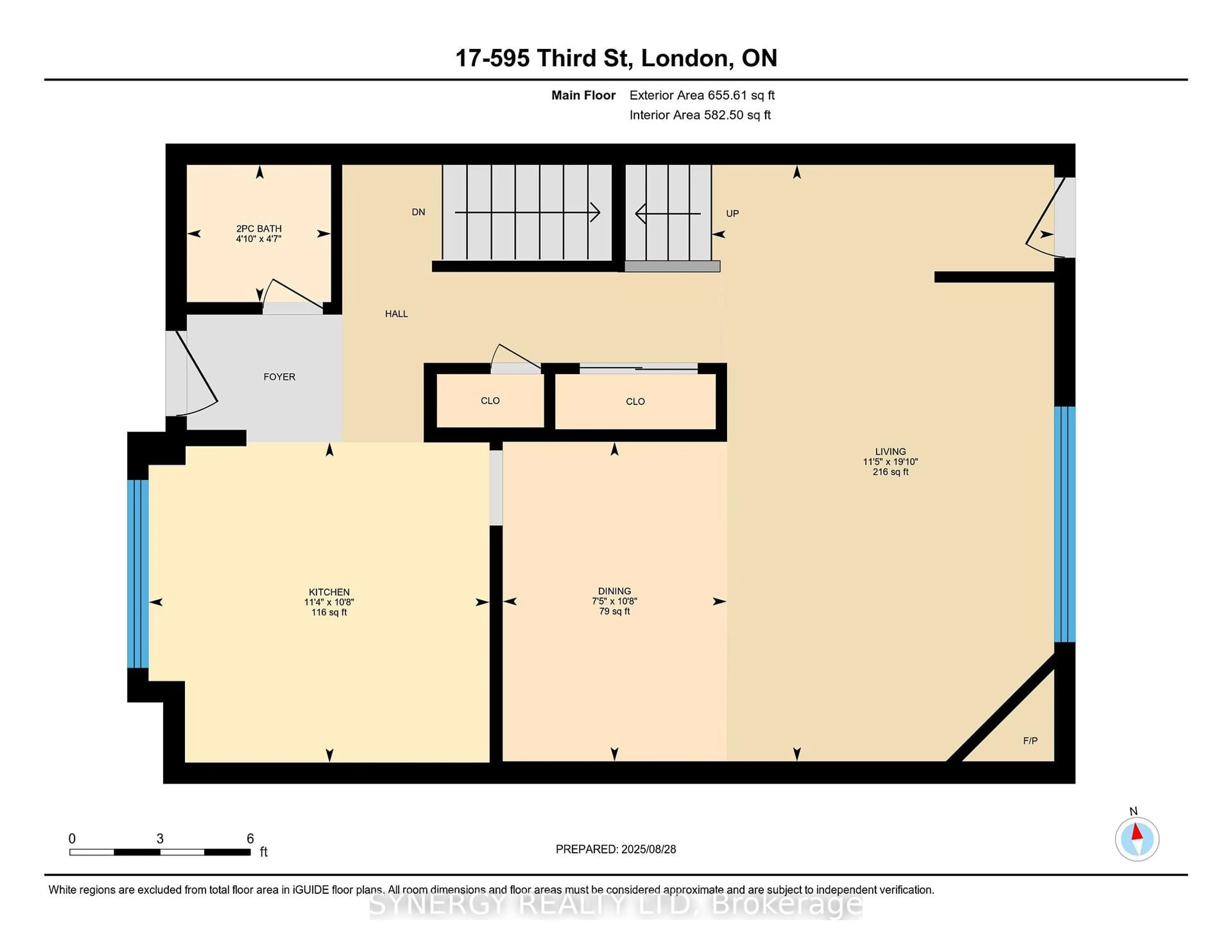 Floor plan for 595 Third St #17, London East Ontario N5V 4A1