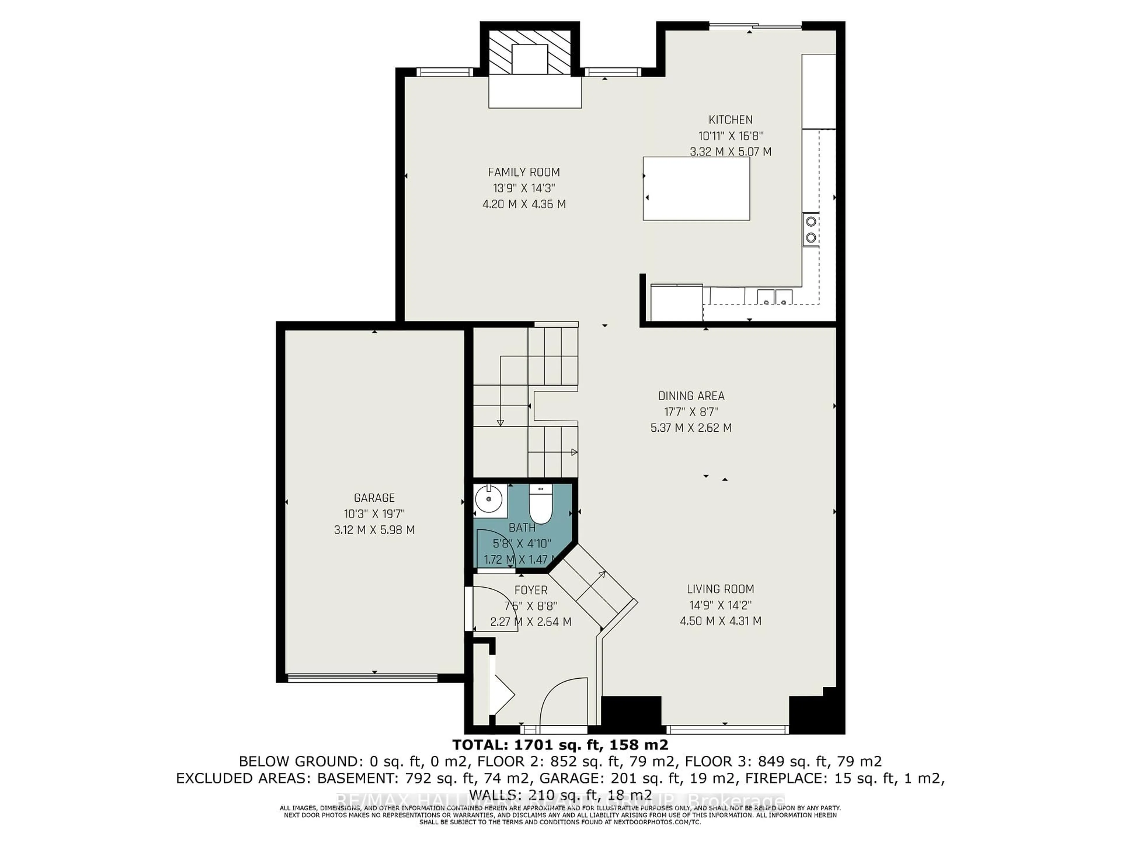 Floor plan for 182 Willow Creek Circ, Ottawa Ontario K2G 7B1