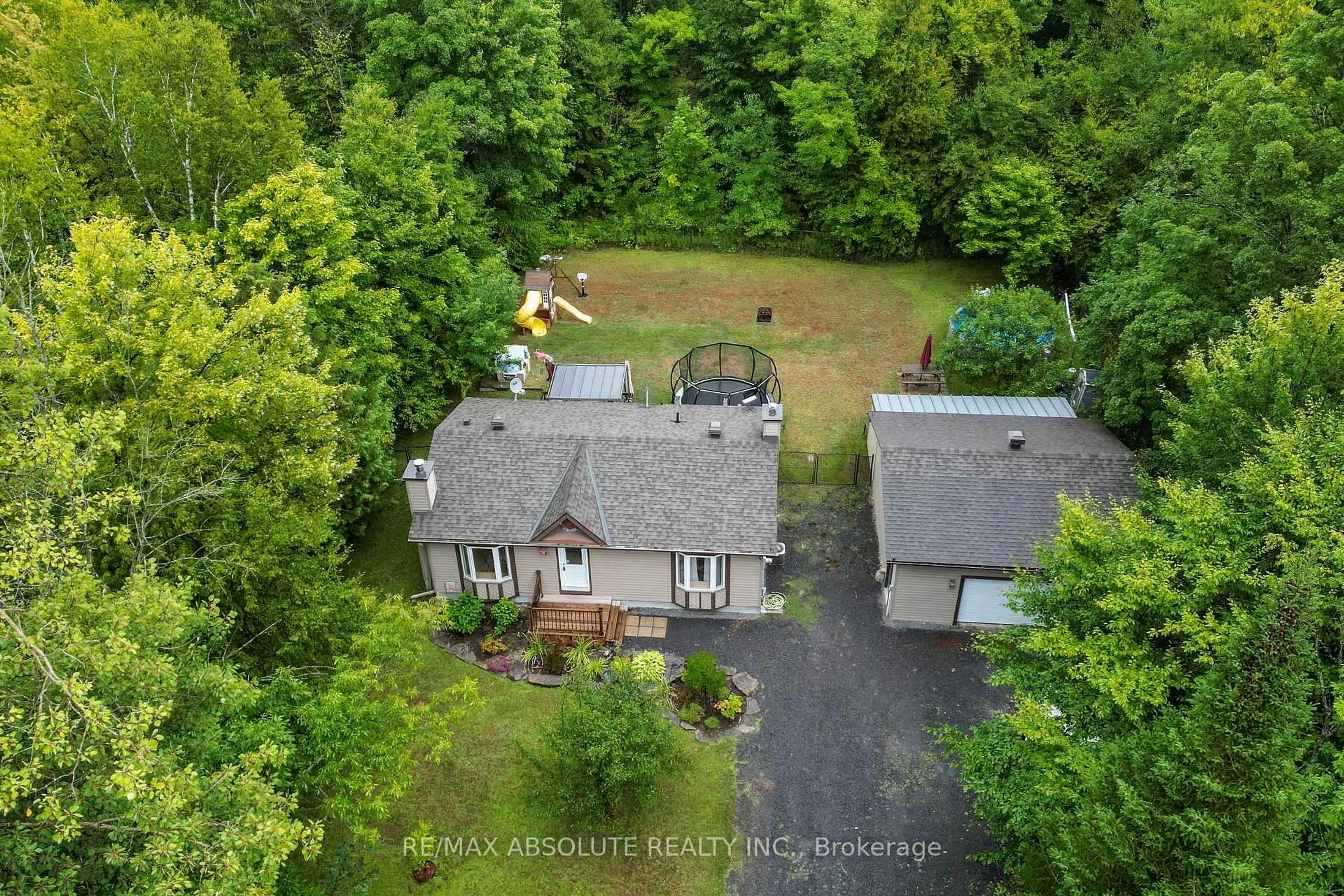 A pic from outside/outdoor area/front of a property/back of a property/a pic from drone, forest/trees view for 1127 Rollin Rd, Clarence-Rockland Ontario K0A 3N0