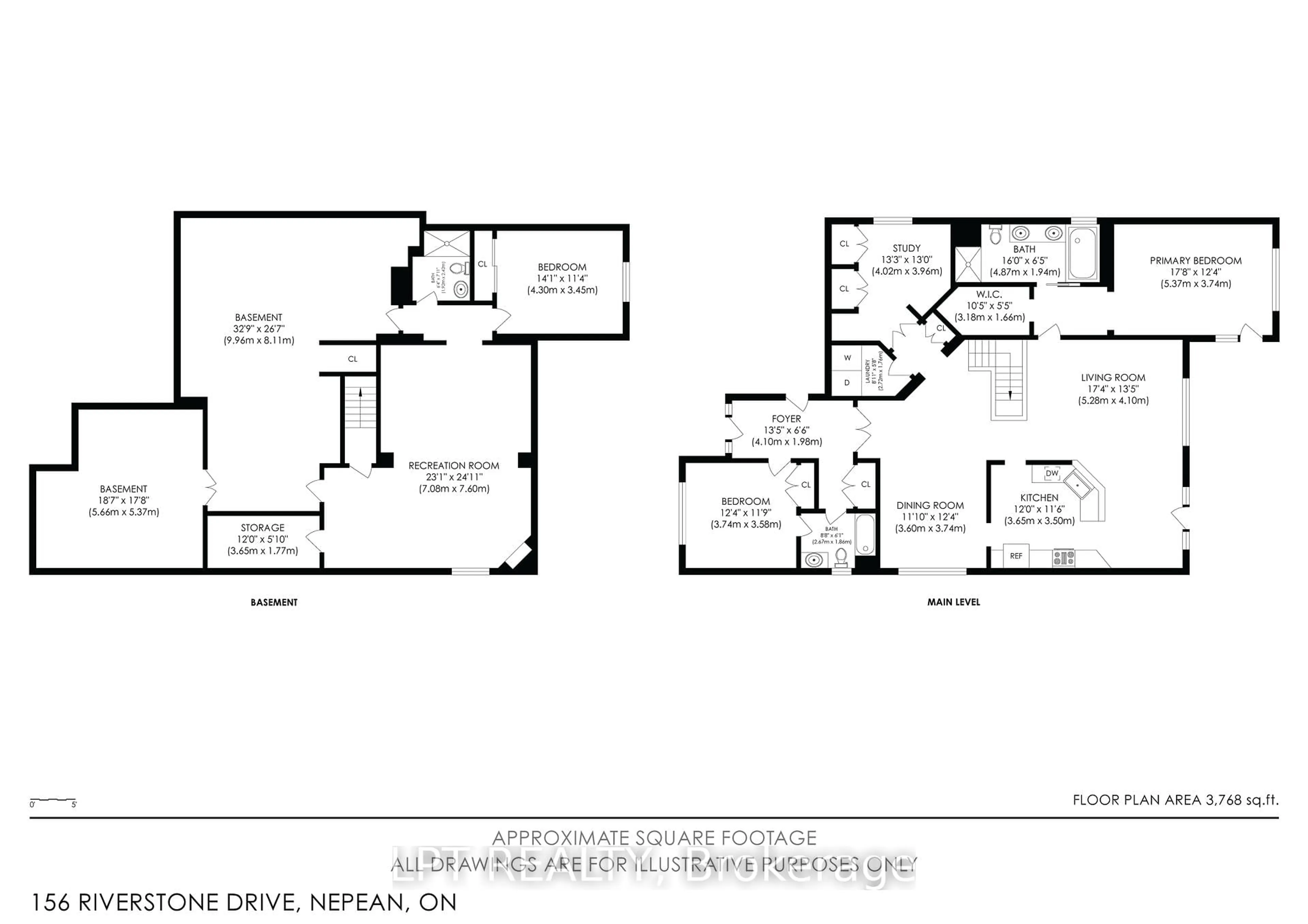 Floor plan for 156 Riverstone Dr, Ottawa Ontario K2J 5E4