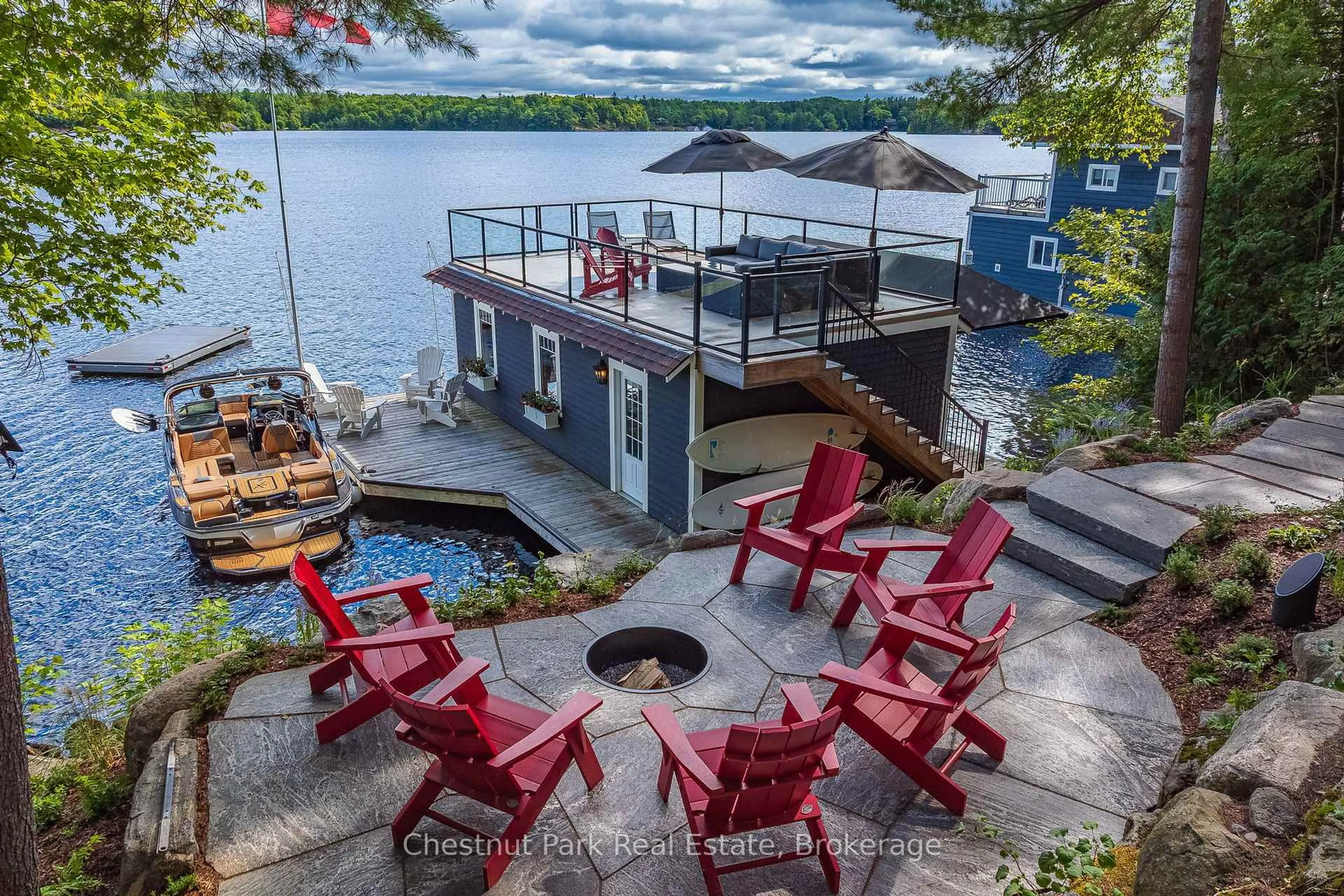 Patio, water/lake/river/ocean view for 1026 3300 Rd, Gravenhurst Ontario P1P 1R2