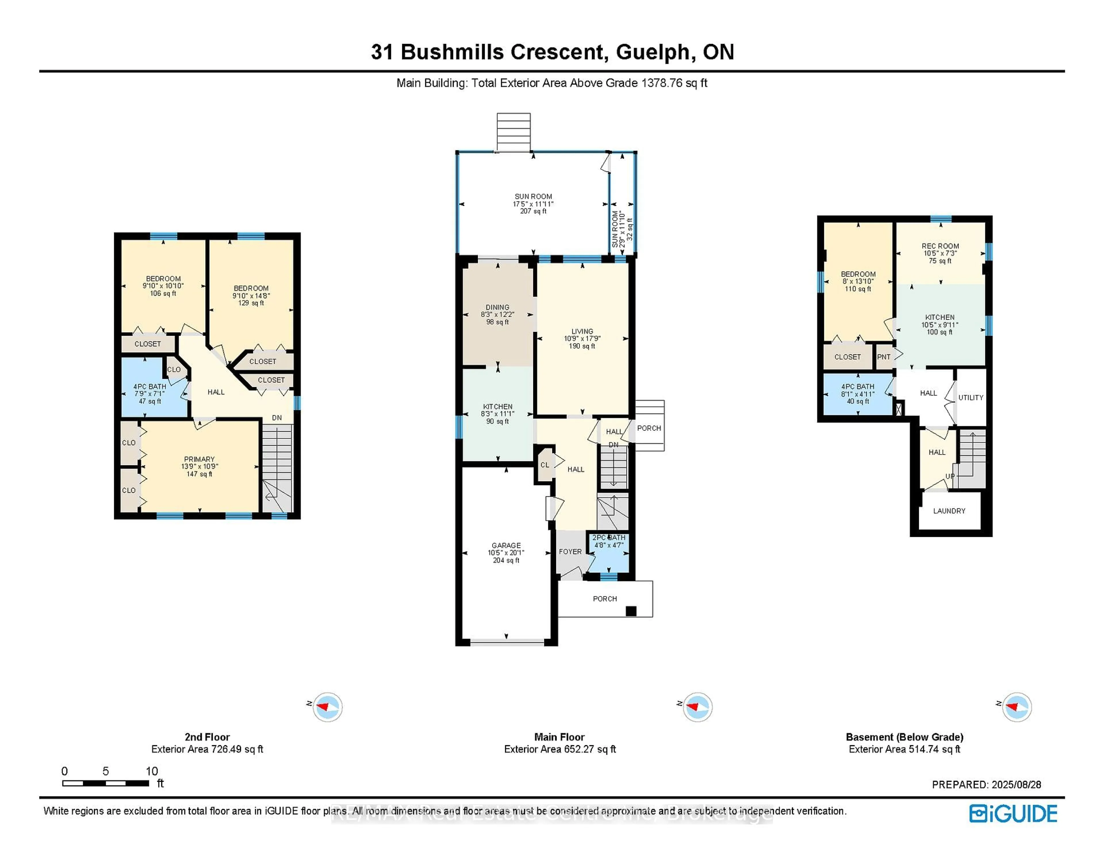 Floor plan for 31 Bushmills Cres, Guelph Ontario N1K 1T6