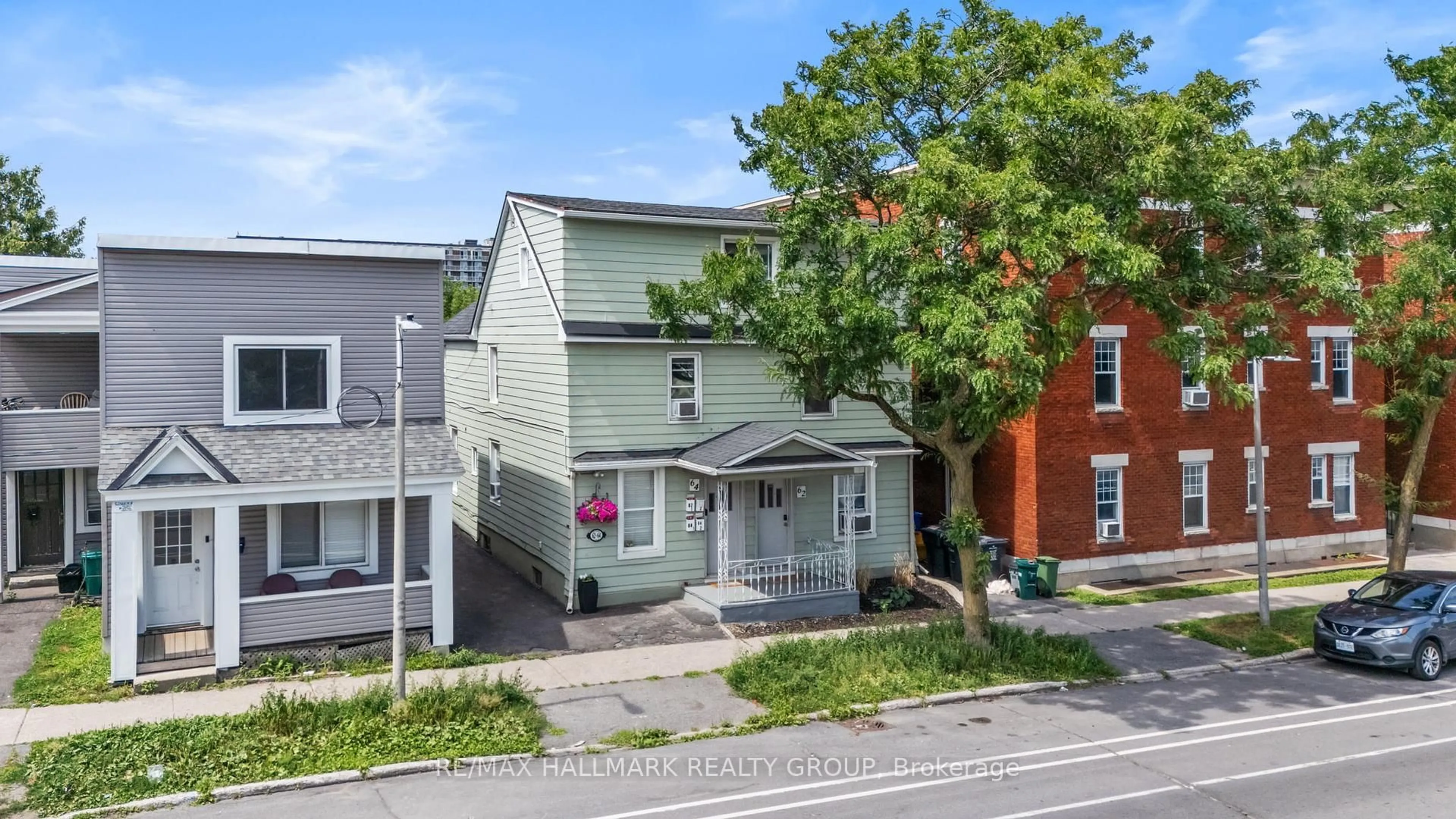 A pic from outside/outdoor area/front of a property/back of a property/a pic from drone, street for 62-64 COBOURG St, Ottawa Ontario K1N 8G8