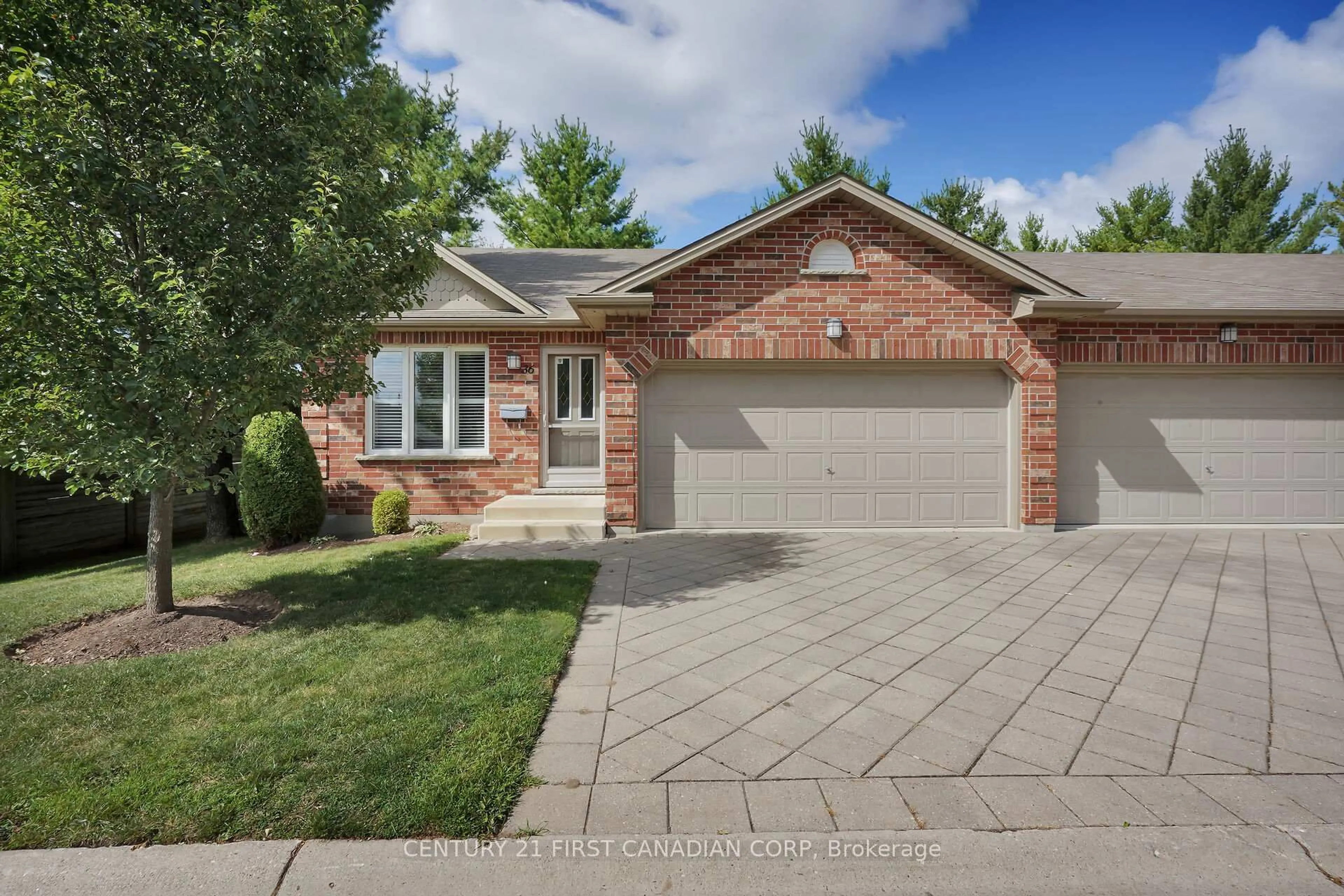 Home with brick exterior material, street for 43 Capulet Walk #36, London North Ontario N6H 5V5