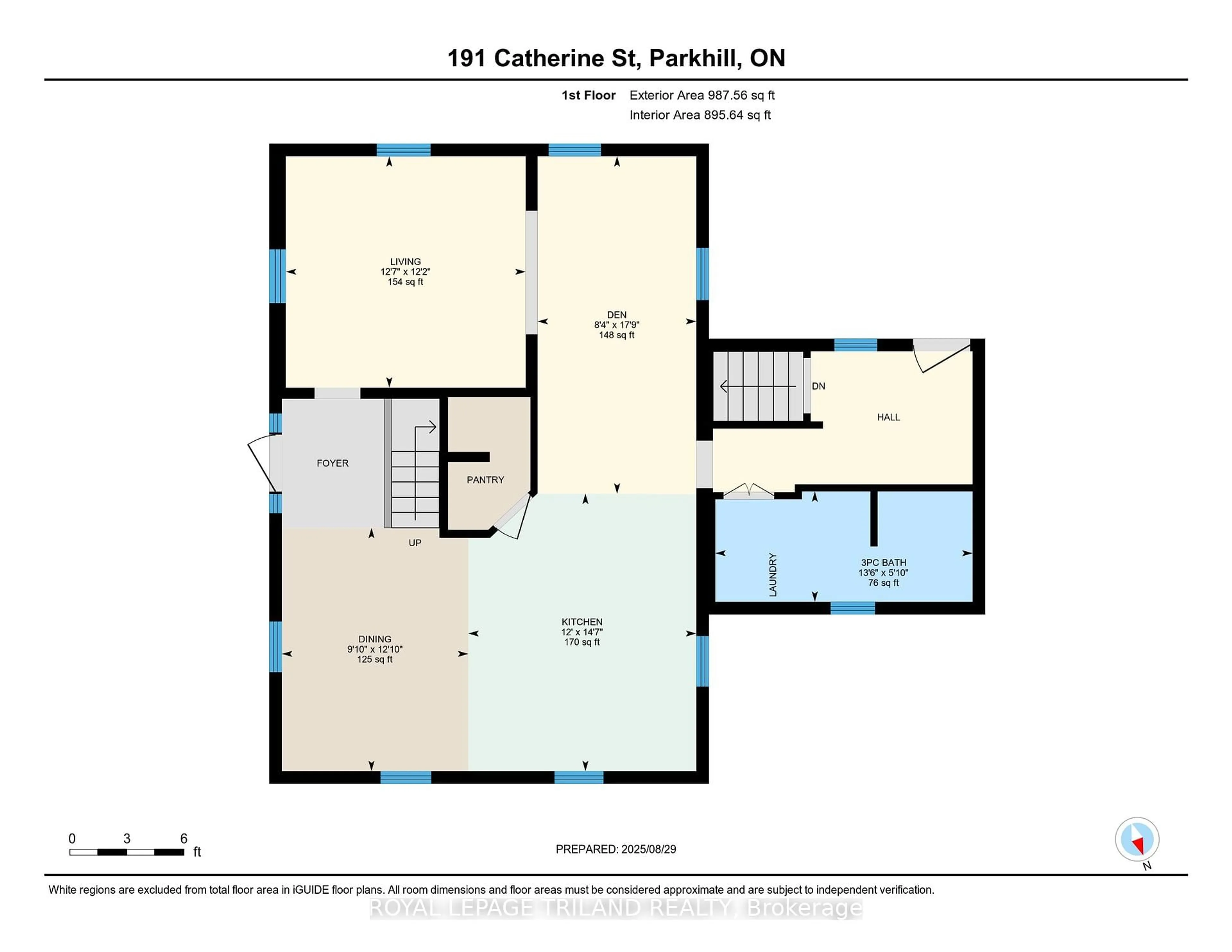 Floor plan for 191 Catherine St, North Middlesex Ontario N0M 2K0