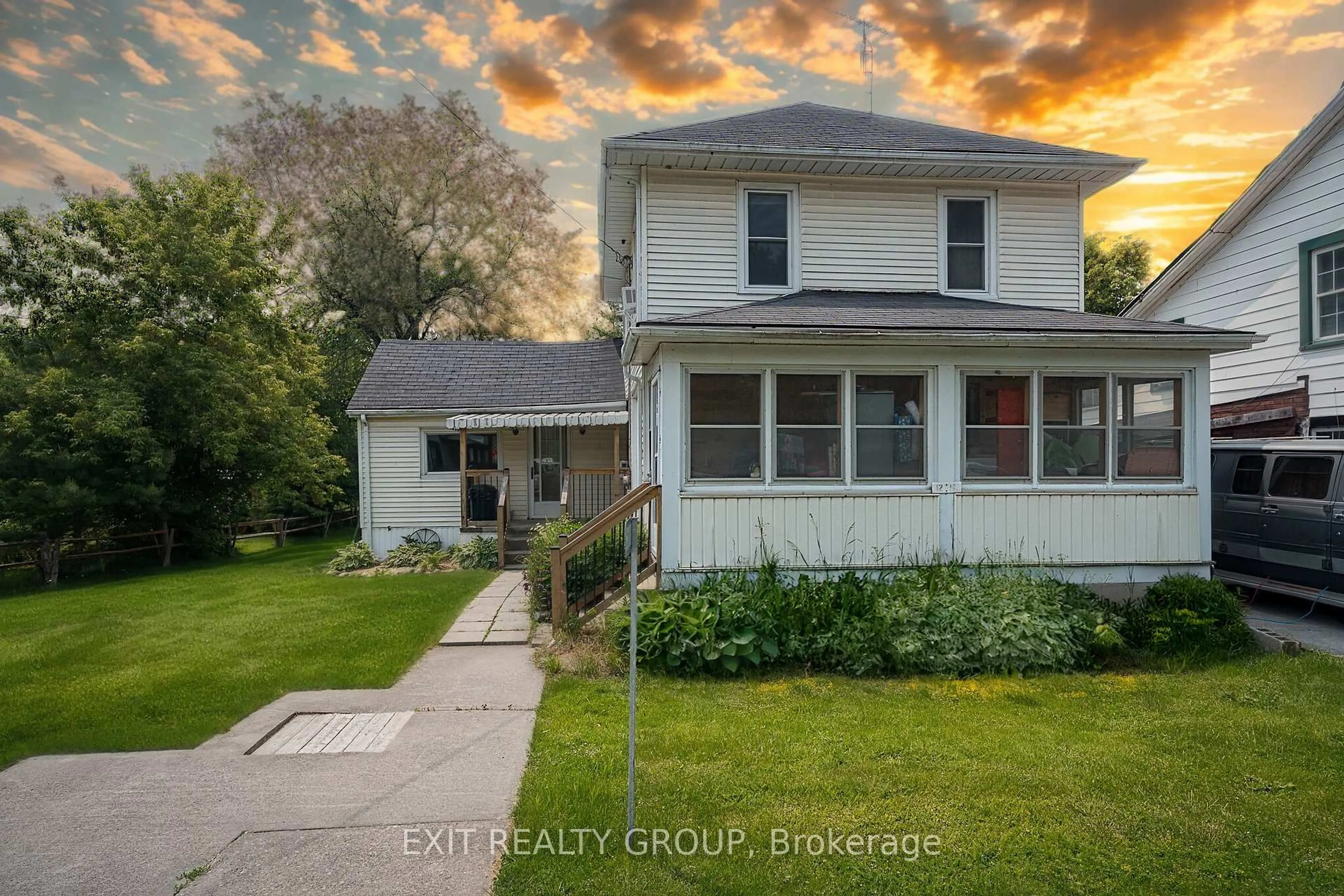 A pic from outside/outdoor area/front of a property/back of a property/a pic from drone, street for 6008 County Road 41, Stone Mills Ontario K0K 2A0