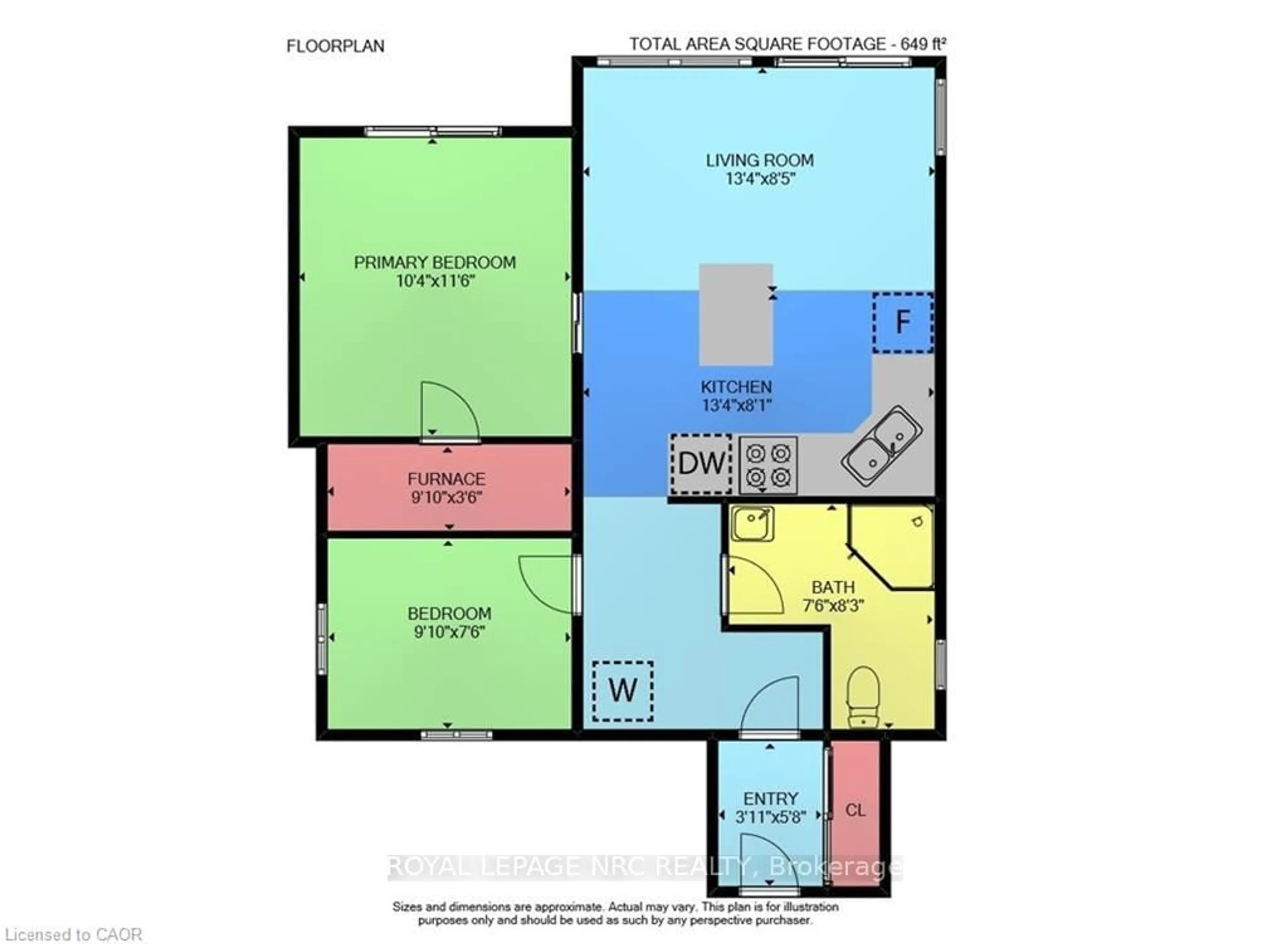 Floor plan for 33 Dover St, Haldimand Ontario N1A 2W6
