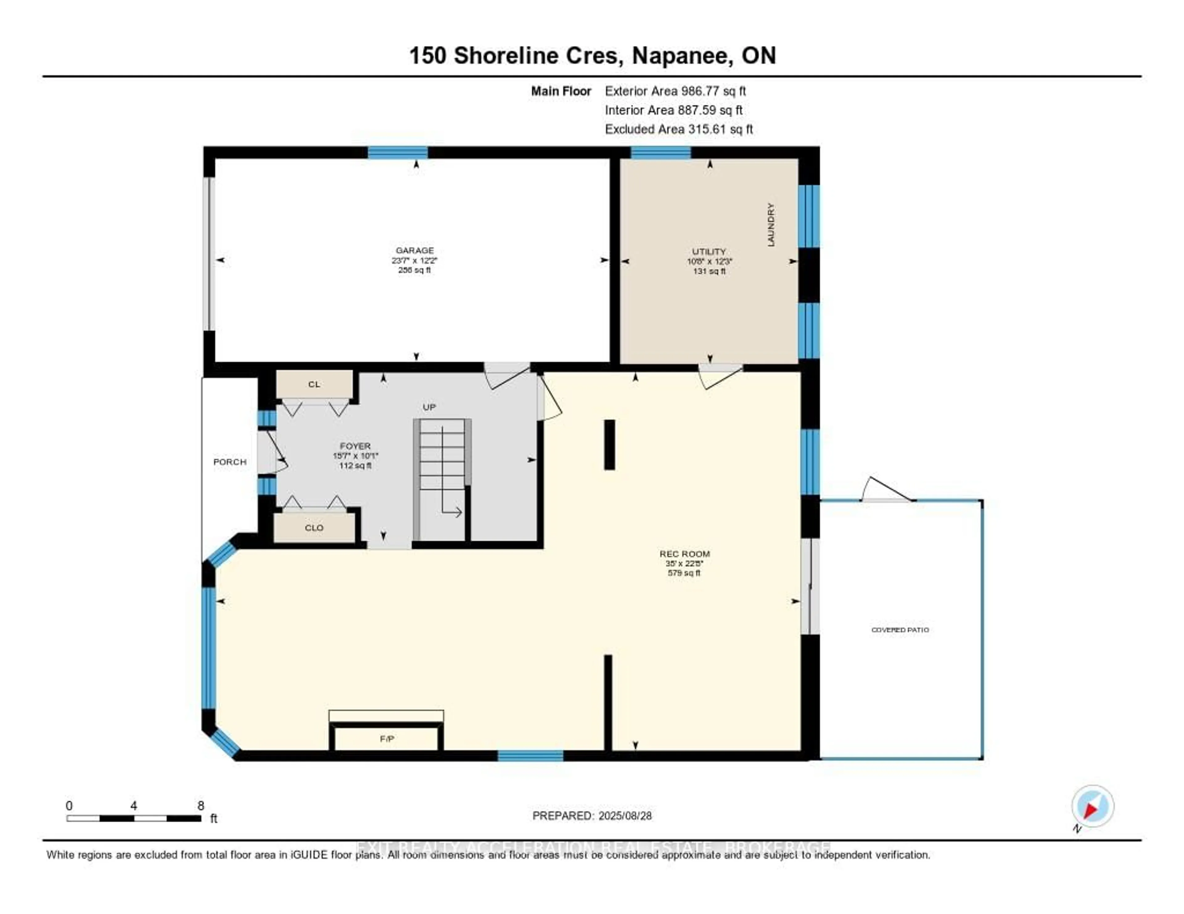 Floor plan for 150 Shoreline Cres, Greater Napanee Ontario K7R 4B7