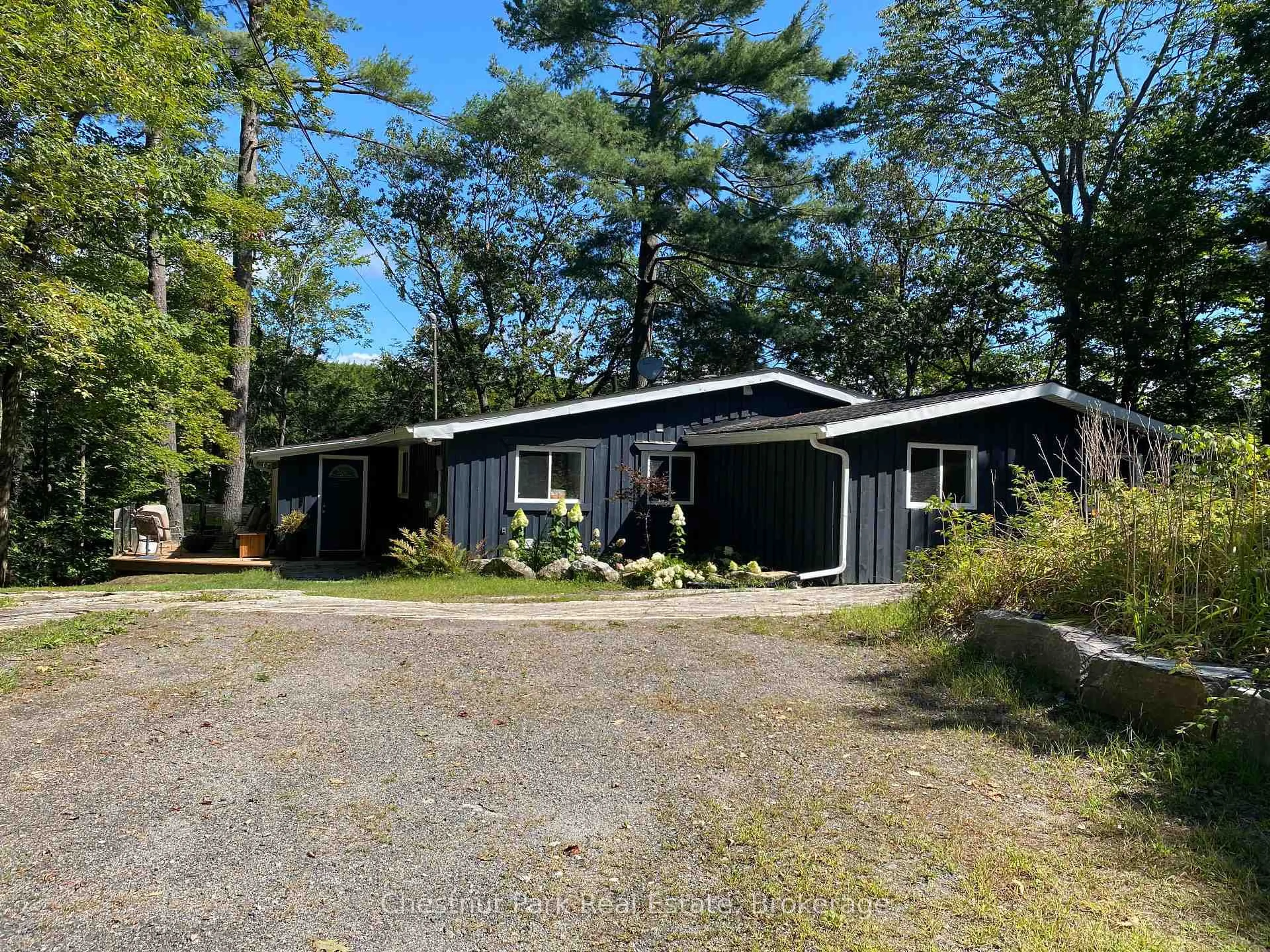 A pic from outside/outdoor area/front of a property/back of a property/a pic from drone, street for 1019 Old Bala Rd, Muskoka Lakes Ontario P0C 1A0