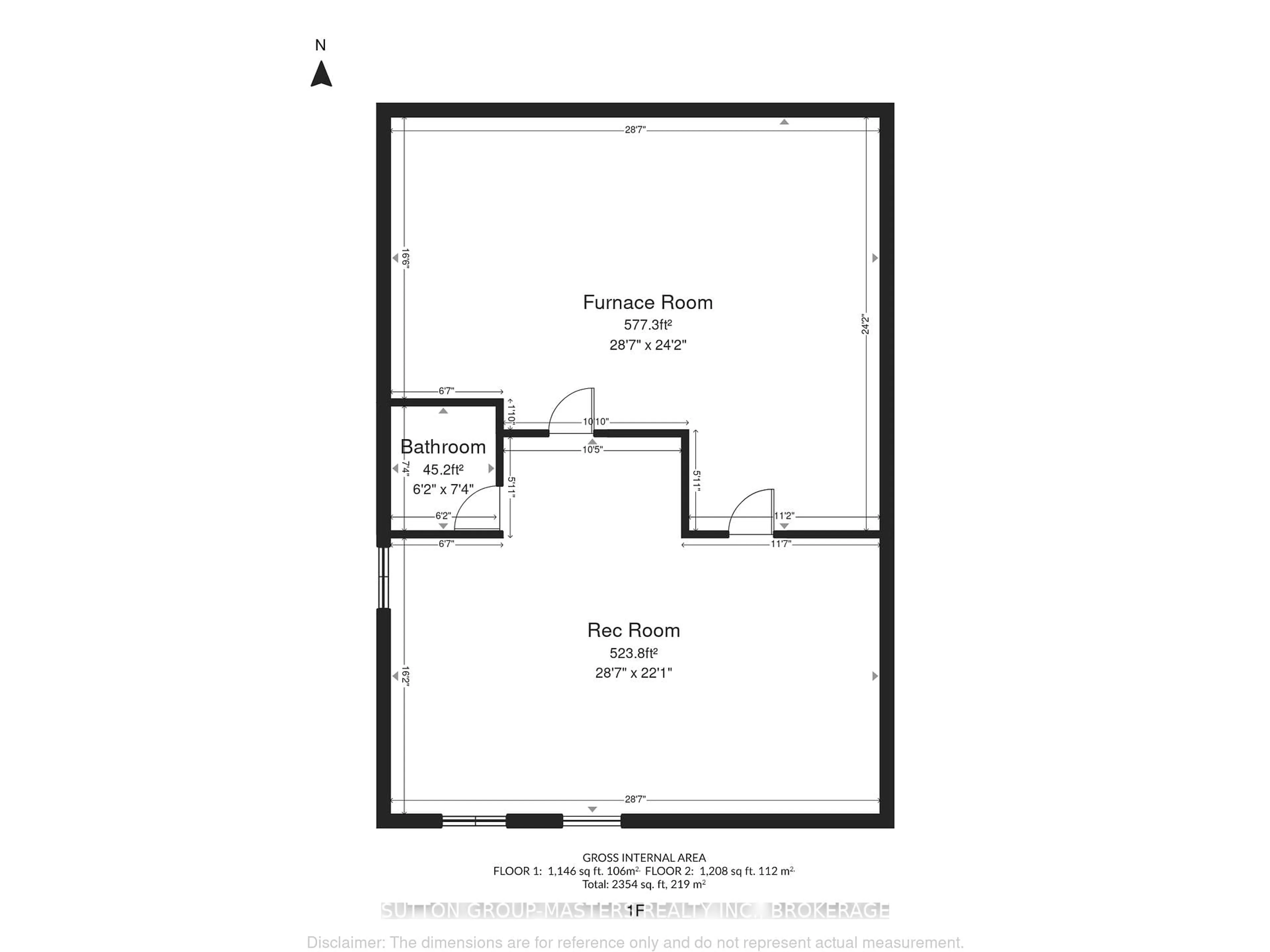 Floor plan for 539 Sackville Cres, Kingston Ontario K7M 8W3