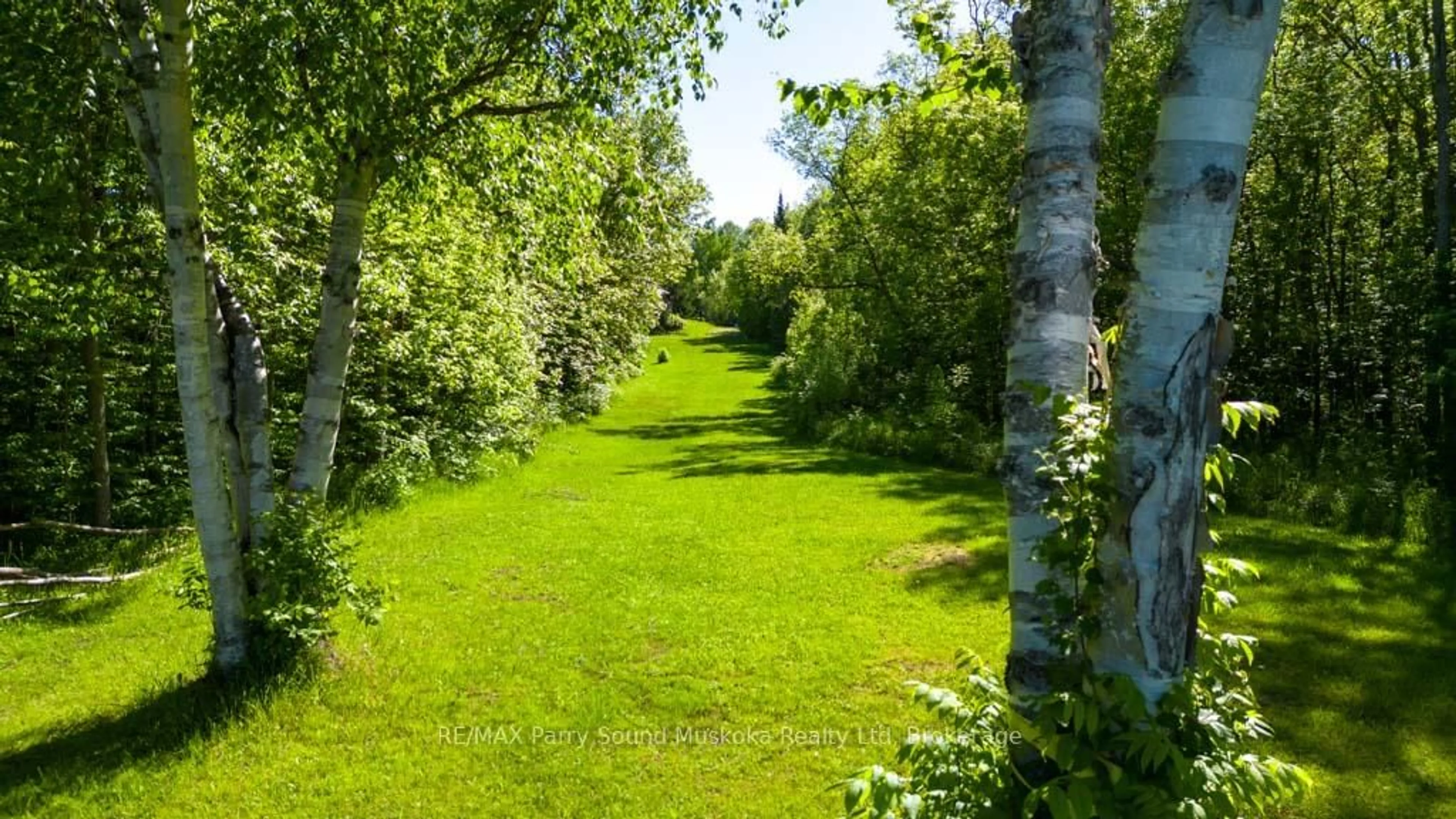 A pic from outside/outdoor area/front of a property/back of a property/a pic from drone, forest/trees view for 3 Keele Rd, Whitestone Ontario P0A 1G0