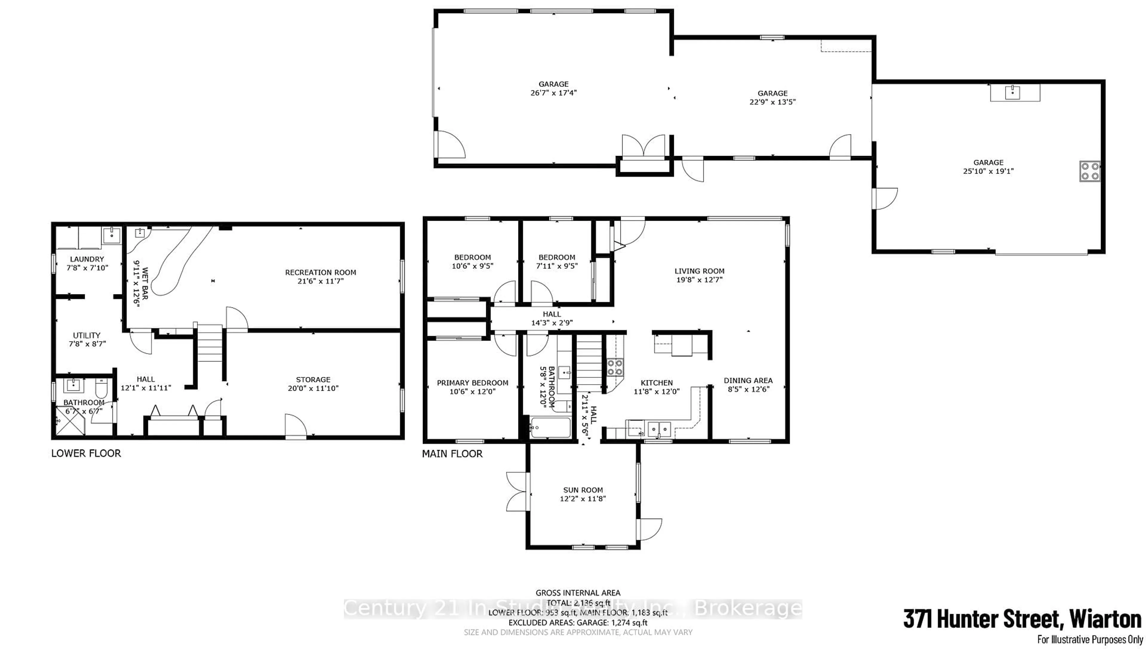 Floor plan for 371 Hunter St, South Bruce Peninsula Ontario N0H 2T0