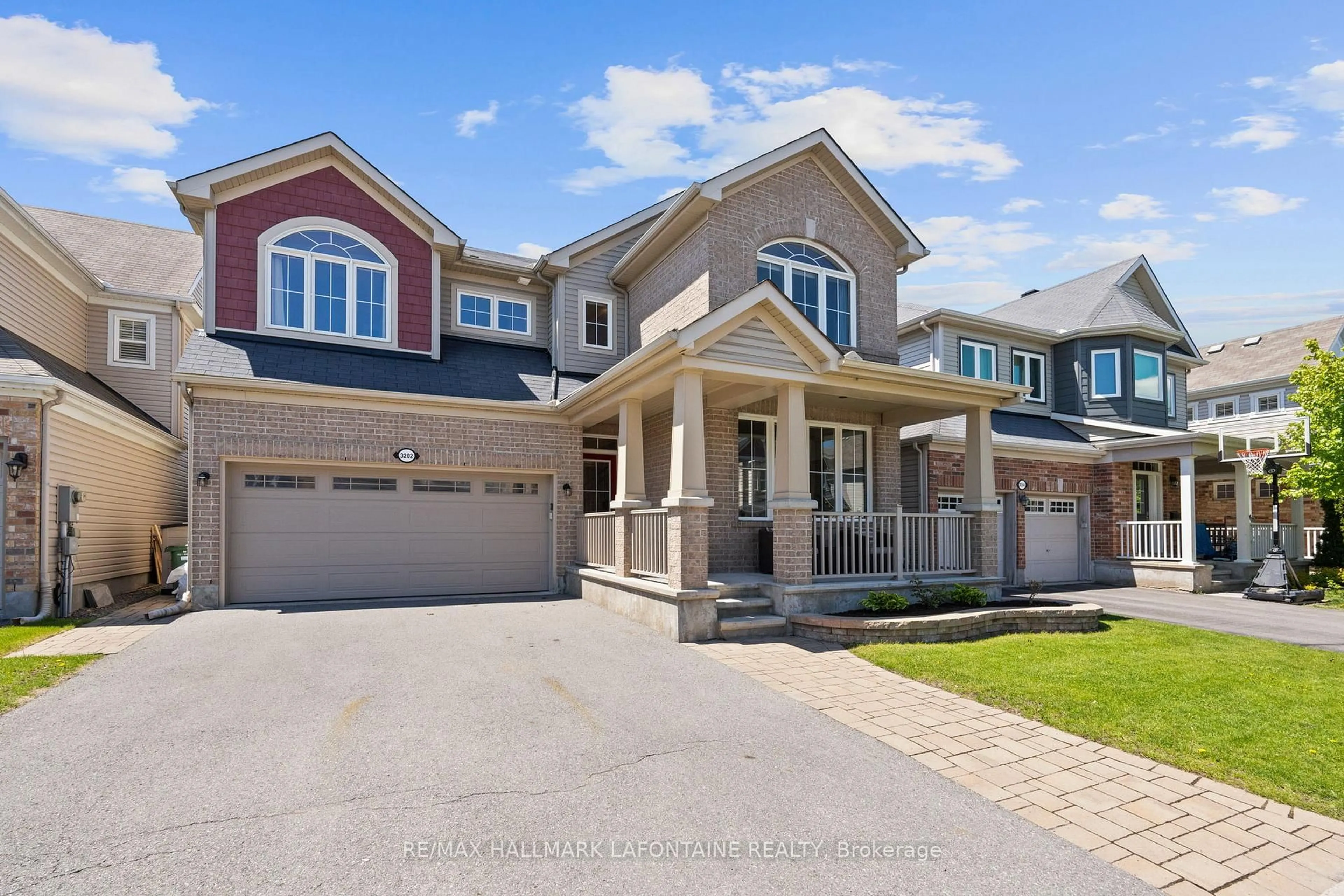 Home with brick exterior material, street for 3202 River Rock Ave, Ottawa Ontario K2J 0T7