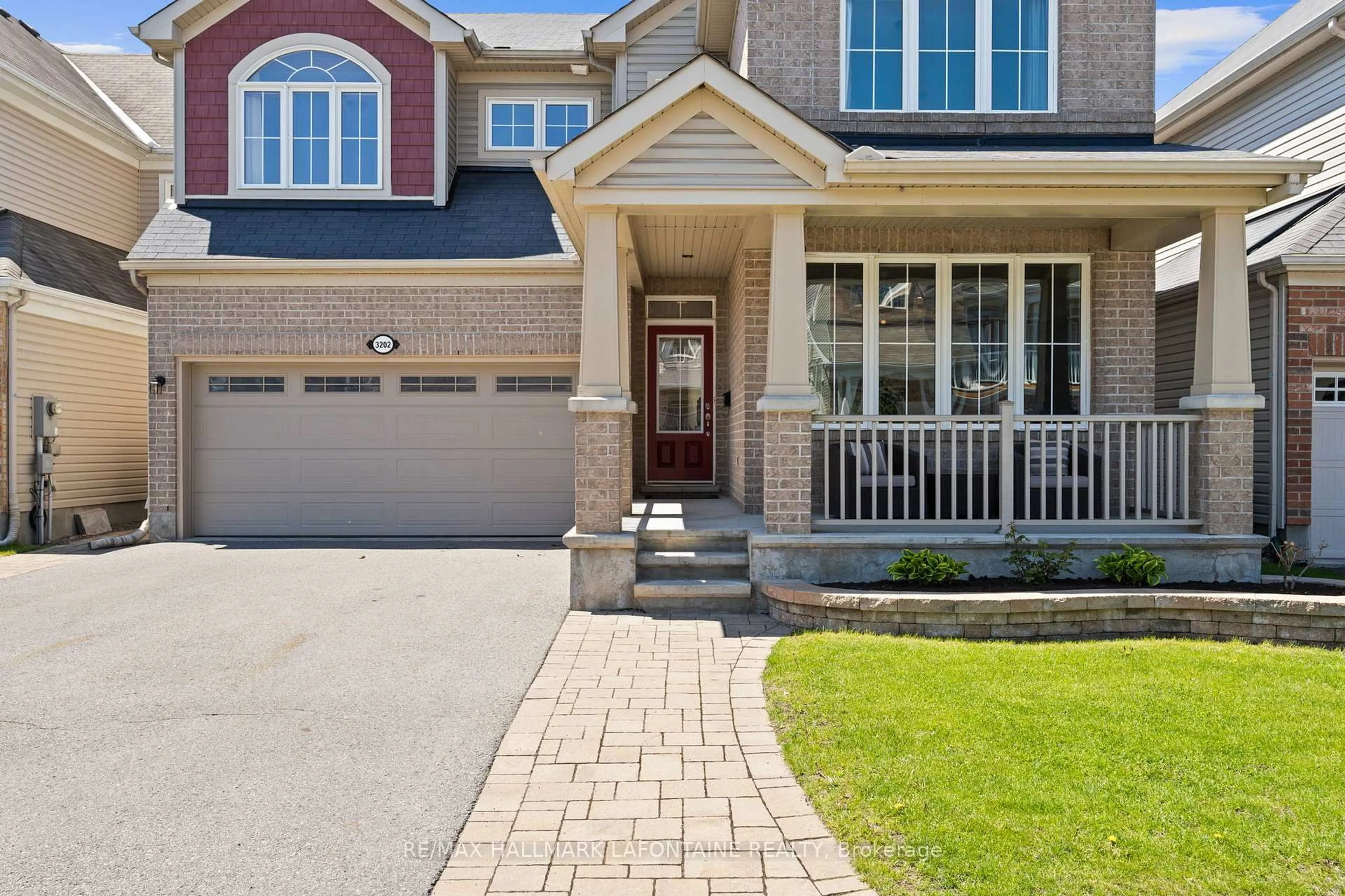 Home with brick exterior material, street for 3202 River Rock Ave, Ottawa Ontario K2J 0T7