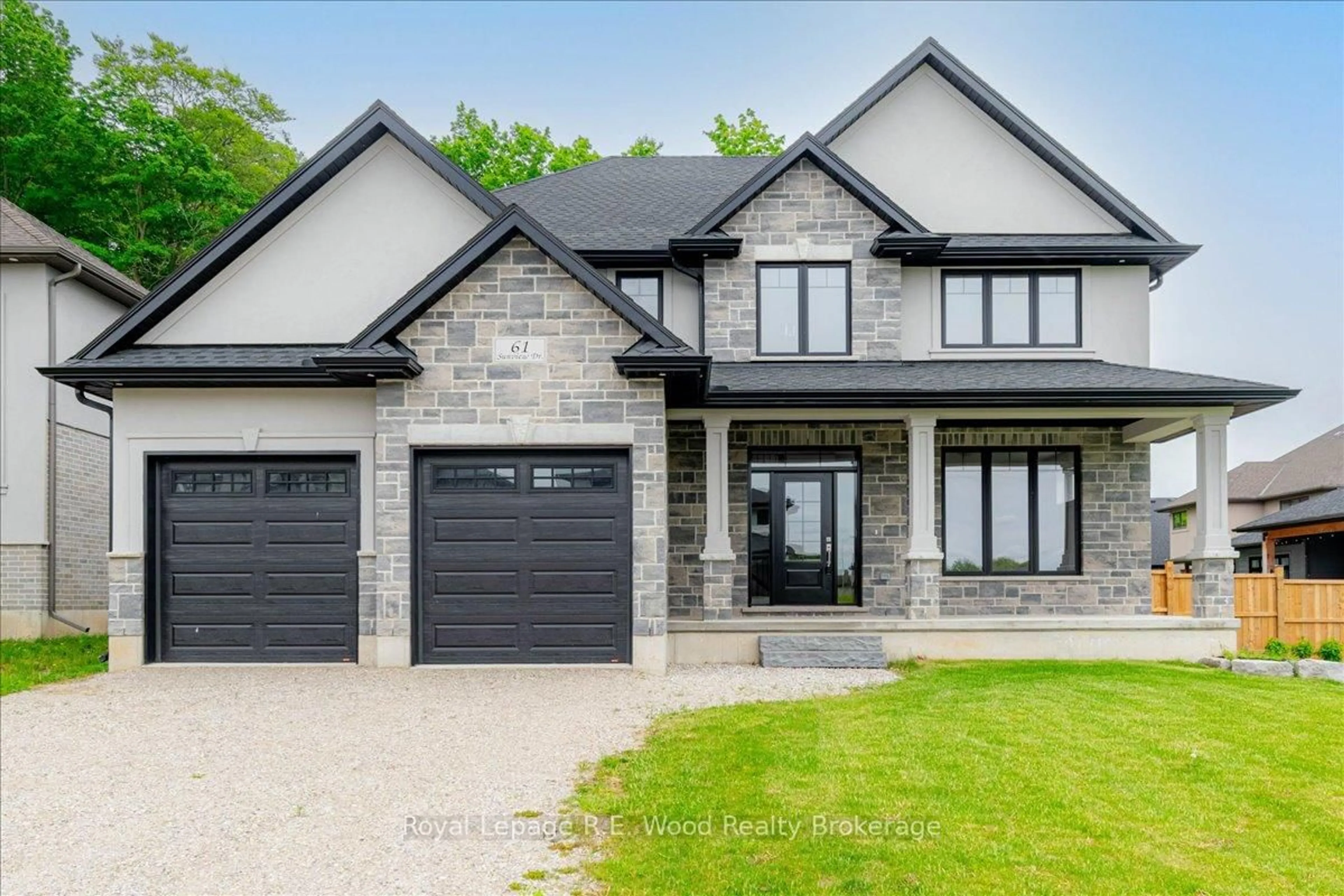 Home with brick exterior material, street for 61 Sunview Dr, Norwich Ontario N0J 1P0